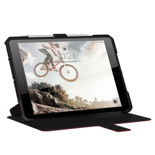 UAG Metropolis Rugged Tough Folio Case iPad 9th & 8th & 7th Gen 10.2  - Magma - Image 5