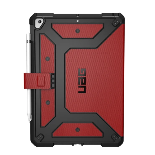 UAG Metropolis Rugged Tough Folio Case iPad 9th & 8th & 7th Gen 10.2  - Magma - Image 6