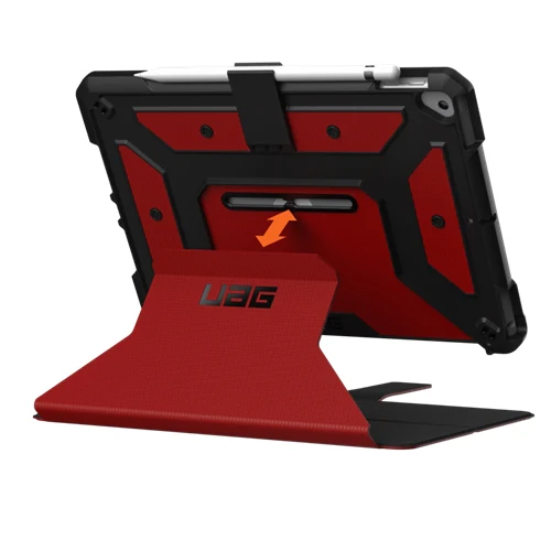 UAG Metropolis Rugged Tough Folio Case iPad 9th & 8th & 7th Gen 10.2  - Magma - Image 7