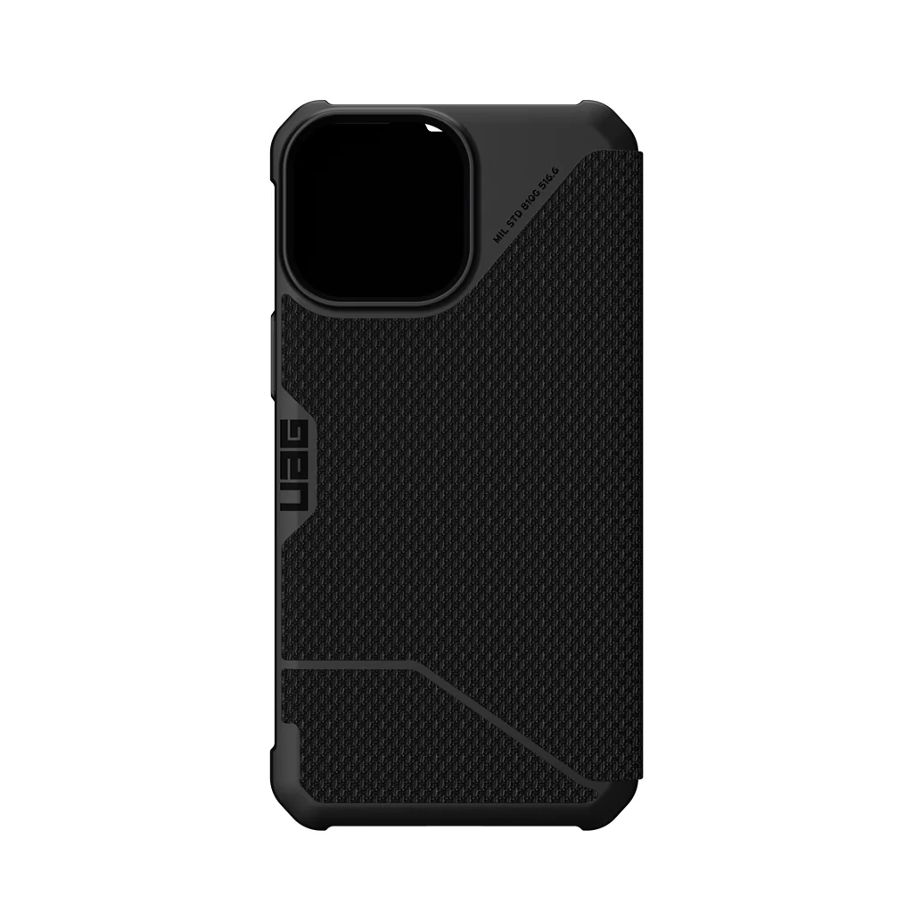UAG Metropolis Folio Rugged Case iPhone 13 Pro Max 6.7 Kevlar Black - Image 6