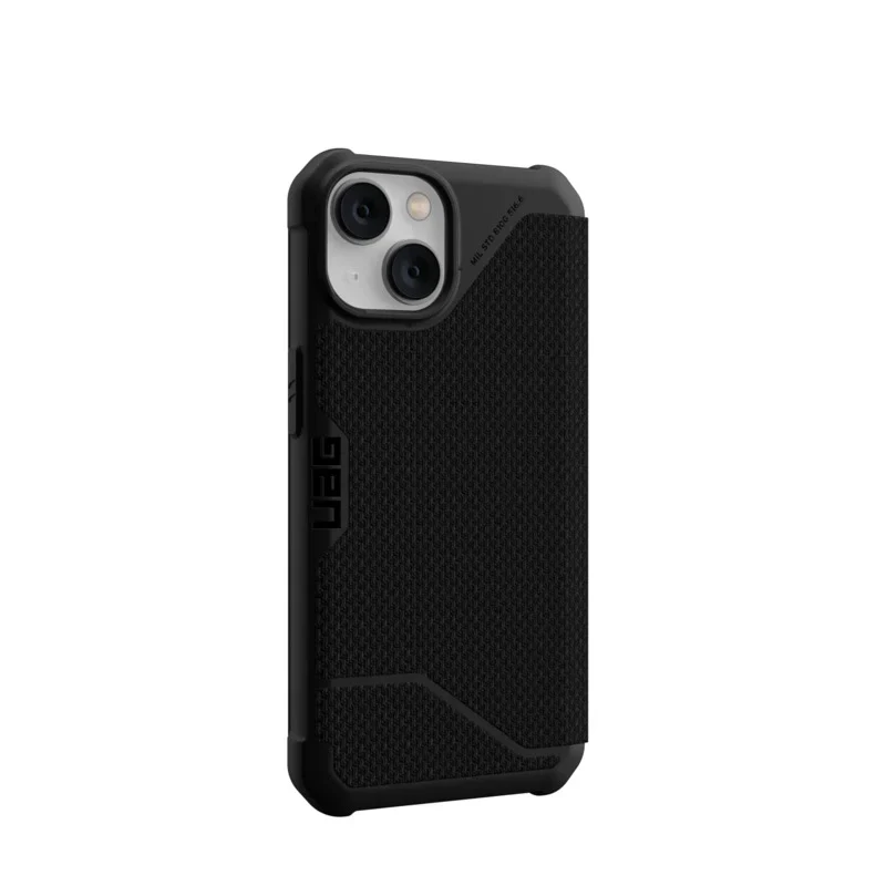 UAG Metropolis Rugged Folio Case Kevlar iPhone 14 / 13 Standard 6.1 Black - Image 3
