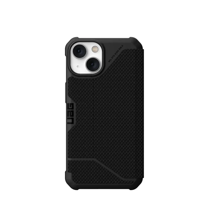 UAG Metropolis Rugged Folio Case Kevlar iPhone 14 / 13 Standard 6.1 Black - Image 5