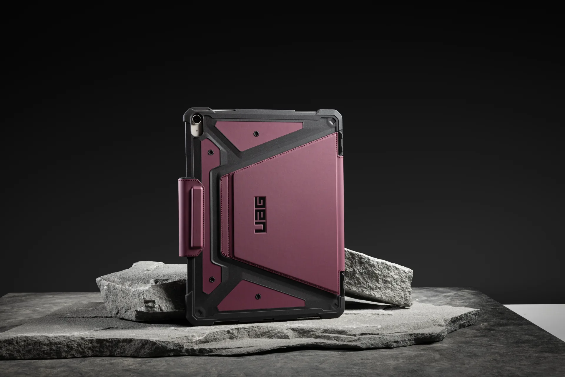 UAG Metropolis SE Tough Folio Case iPad Air 13 M2 / M3 / M4 - Bordeaux Maroon - Image 13