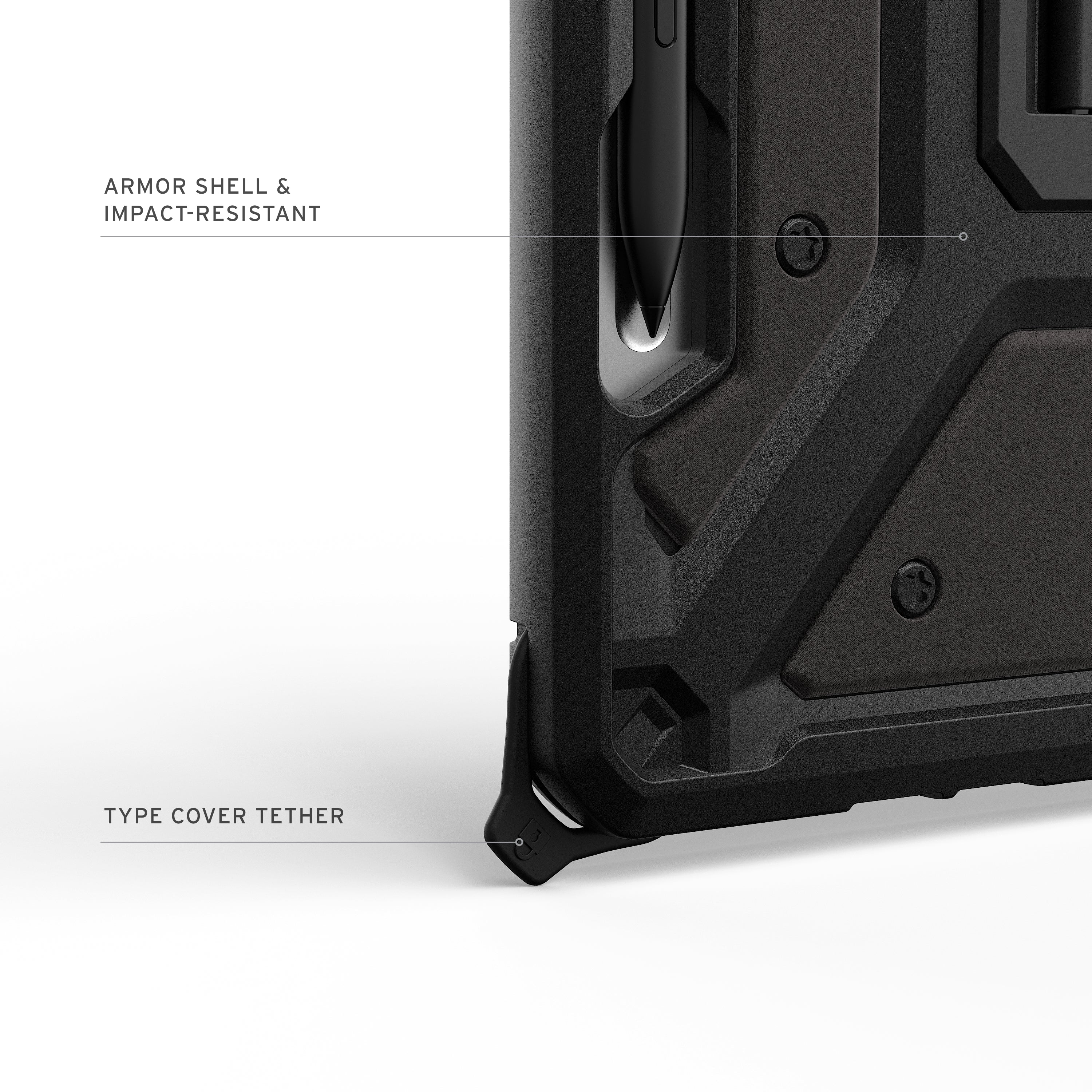 UAG Metropolis SE Case Surface Pro 12 inch 1st ed 2025 -  Black - Image 3