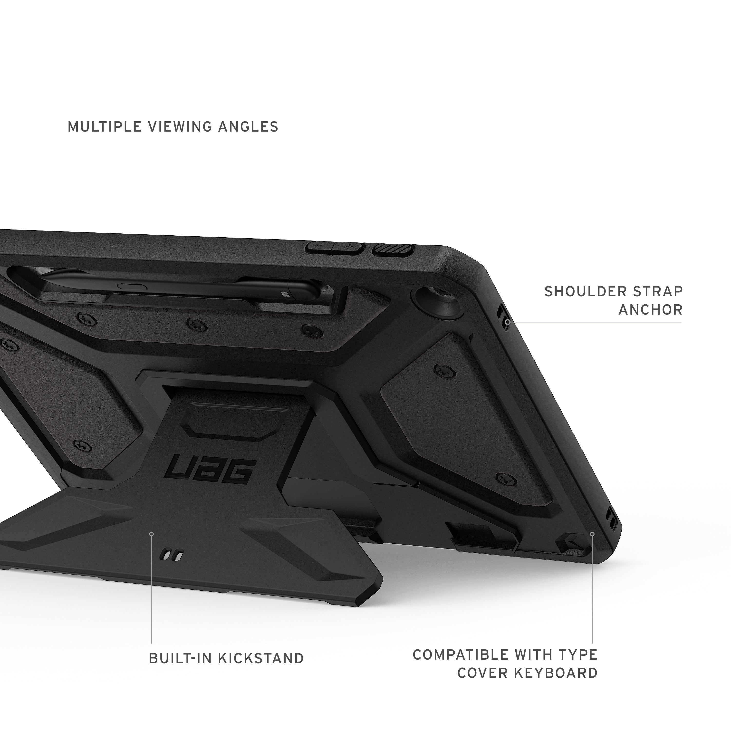 UAG Metropolis SE Case Surface Pro 12 inch 1st ed 2025 -  Black - Image 4