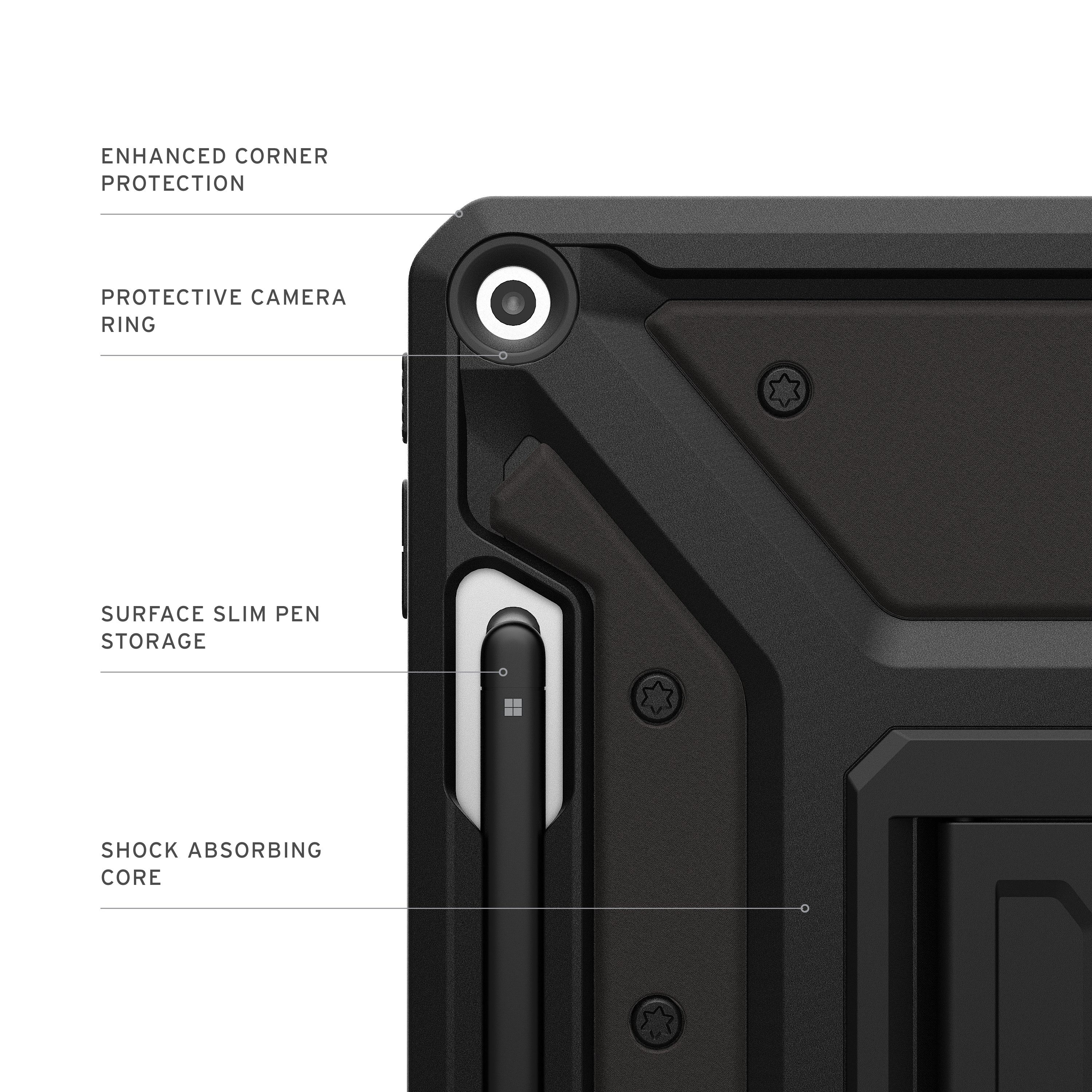 UAG Metropolis SE Case Surface Pro 12 inch 1st ed 2025 -  Black - Image 5