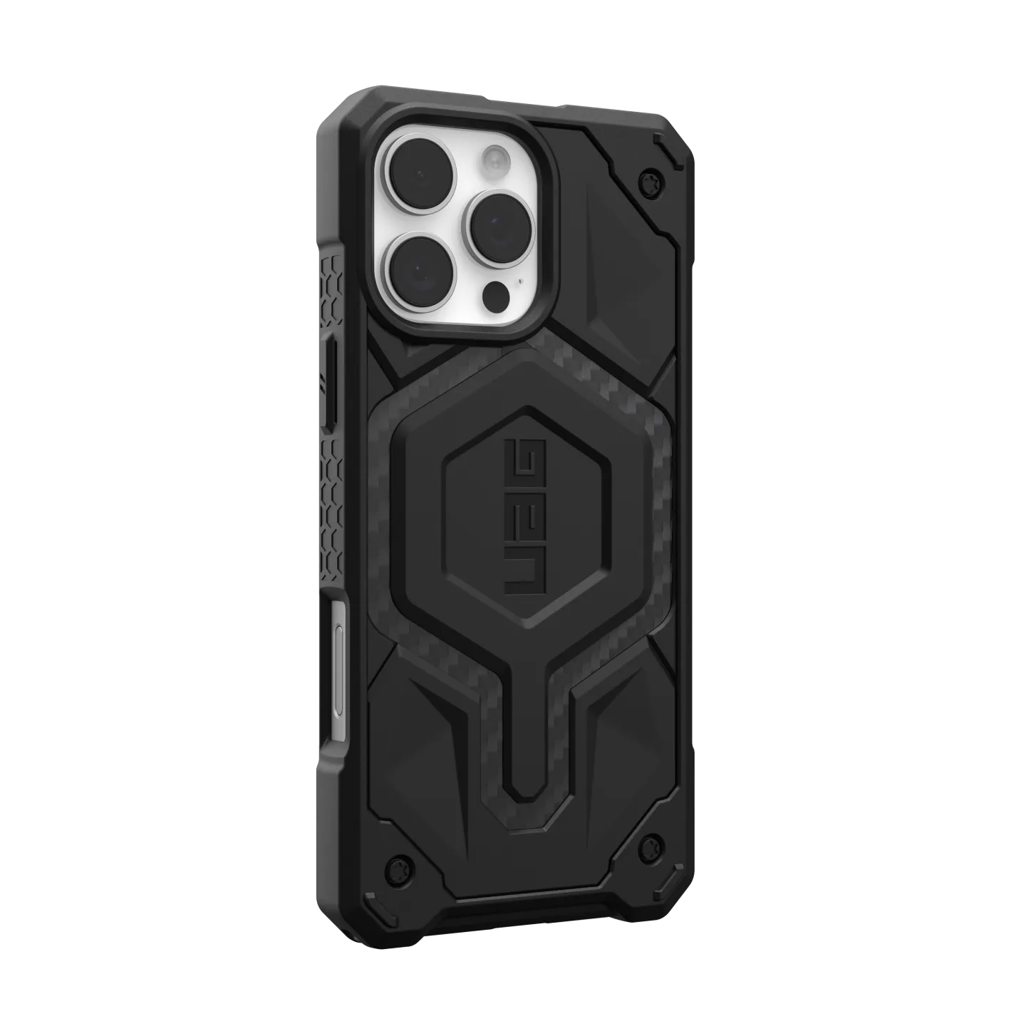 UAG Monarch Pro iPhone 16 Pro 6.3 Case & MagSafe - Carbon Fibre Black - Image 6