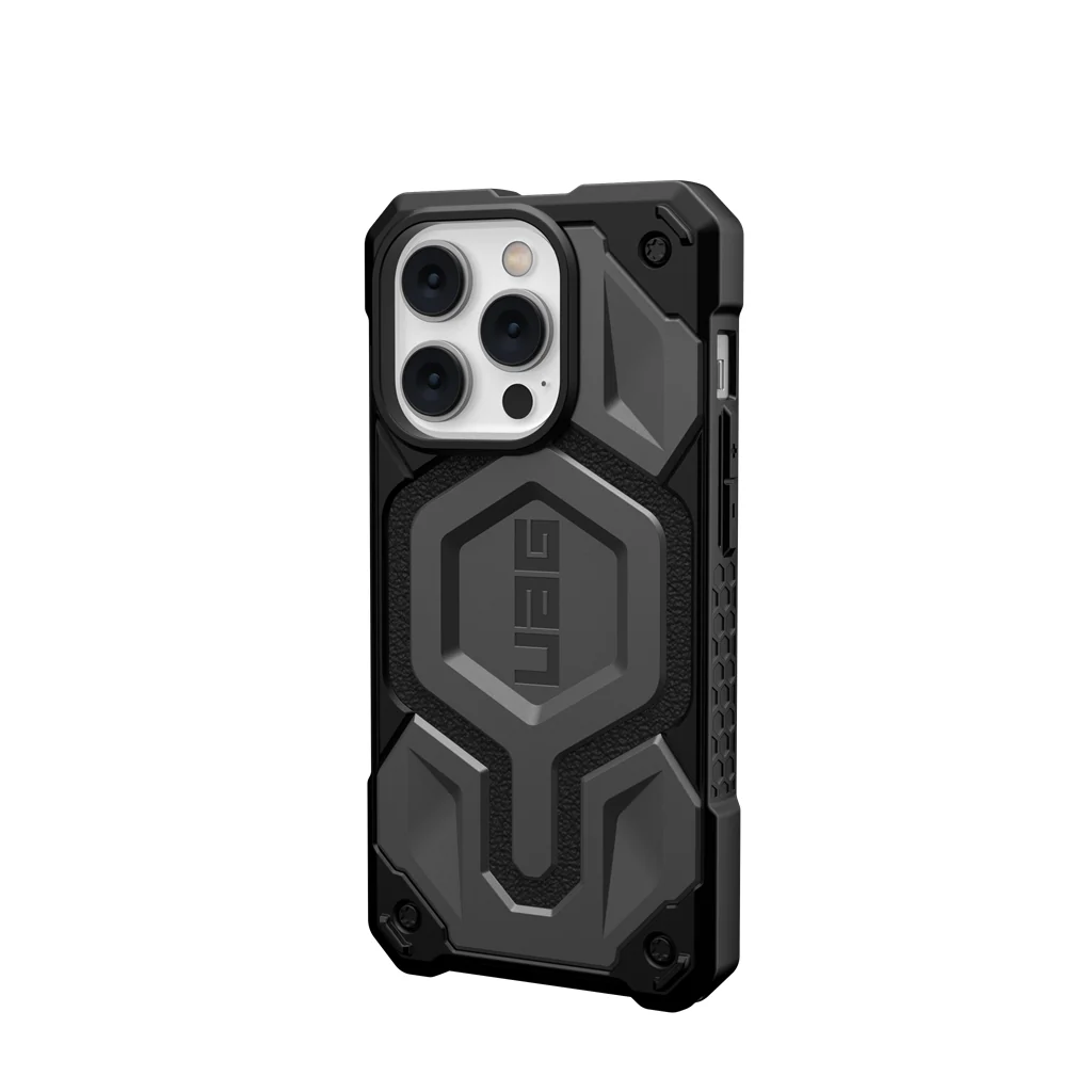 UAG Monarch Pro Rugged MagSafe Case iPhone 14 Pro 6.1 Silver - Image 9