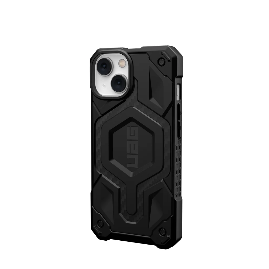 UAG Monarch Pro Rugged MagSafe Case iPhone 14 / 13 Standard 6.1 Carbon Fiber - Image 3