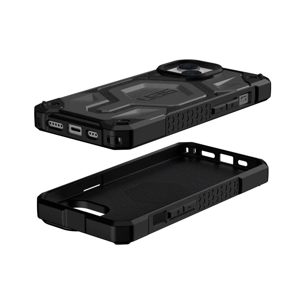 UAG Monarch Pro Rugged MagSafe Case iPhone 14 / 13 Standard 6.1 Silver - Image 9