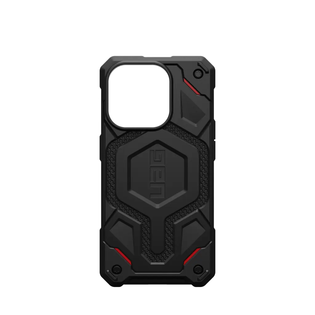 UAG Monarch Pro Rugged MagSafe Case iPhone 15 Pro 6.1 Kevlar Black - Image 5