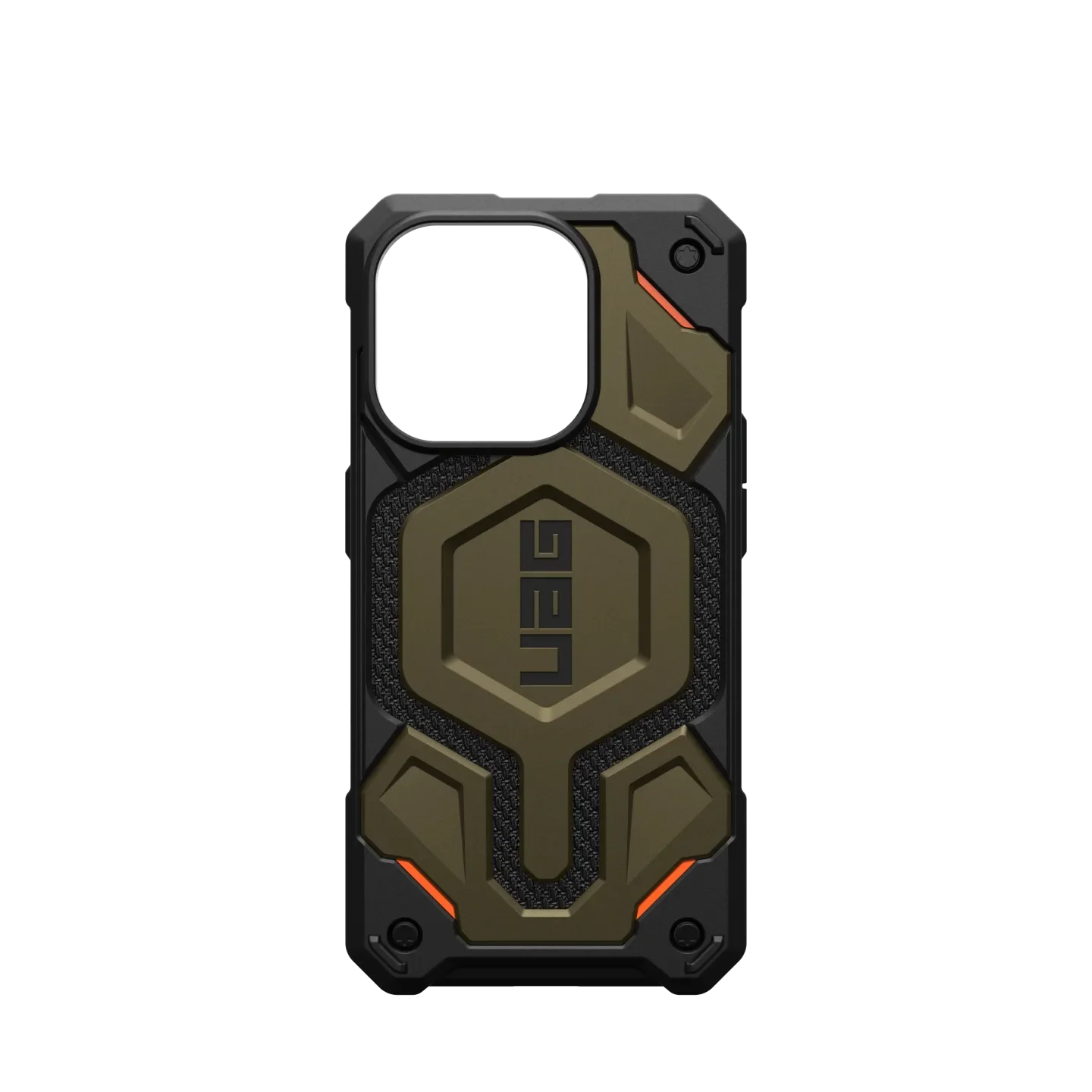 UAG Monarch Pro Rugged MagSafe Case iPhone 15 Pro 6.1 Kevlar Green - Image 5