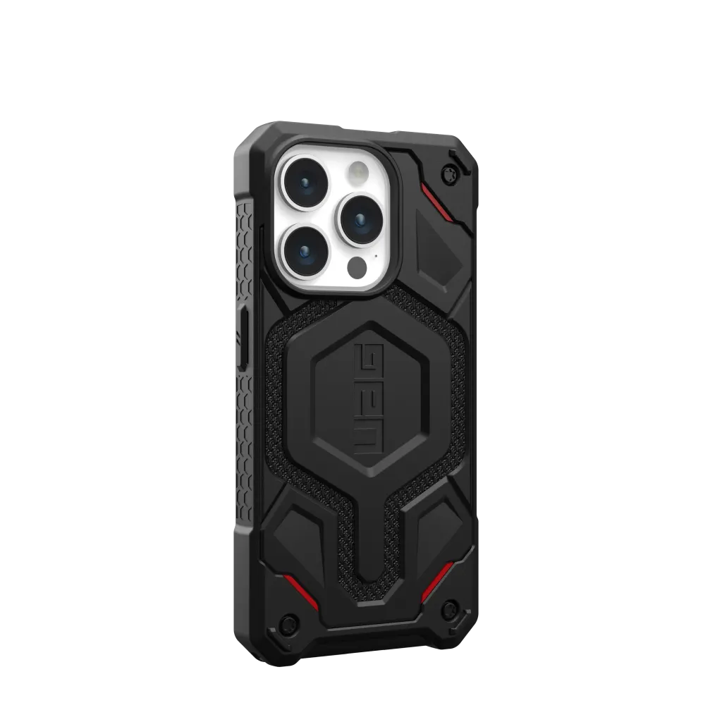 UAG Monarch Pro with ACTION BUTTON MagSafe Case iPhone 15 Pro Max 6.7 Kevlar Black - Image 2