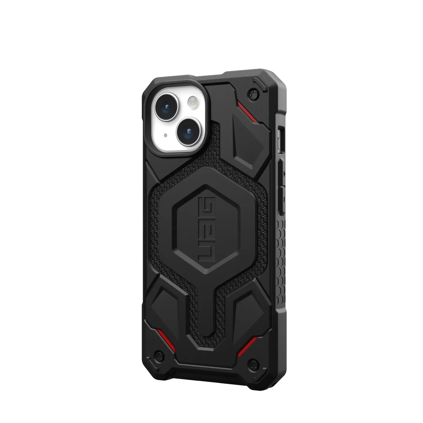 UAG Monarch Pro Rugged MagSafe Case iPhone 17e / 16e / 15 / 14 / 13 Standard 6.1 - Kevlar Black - Image 7