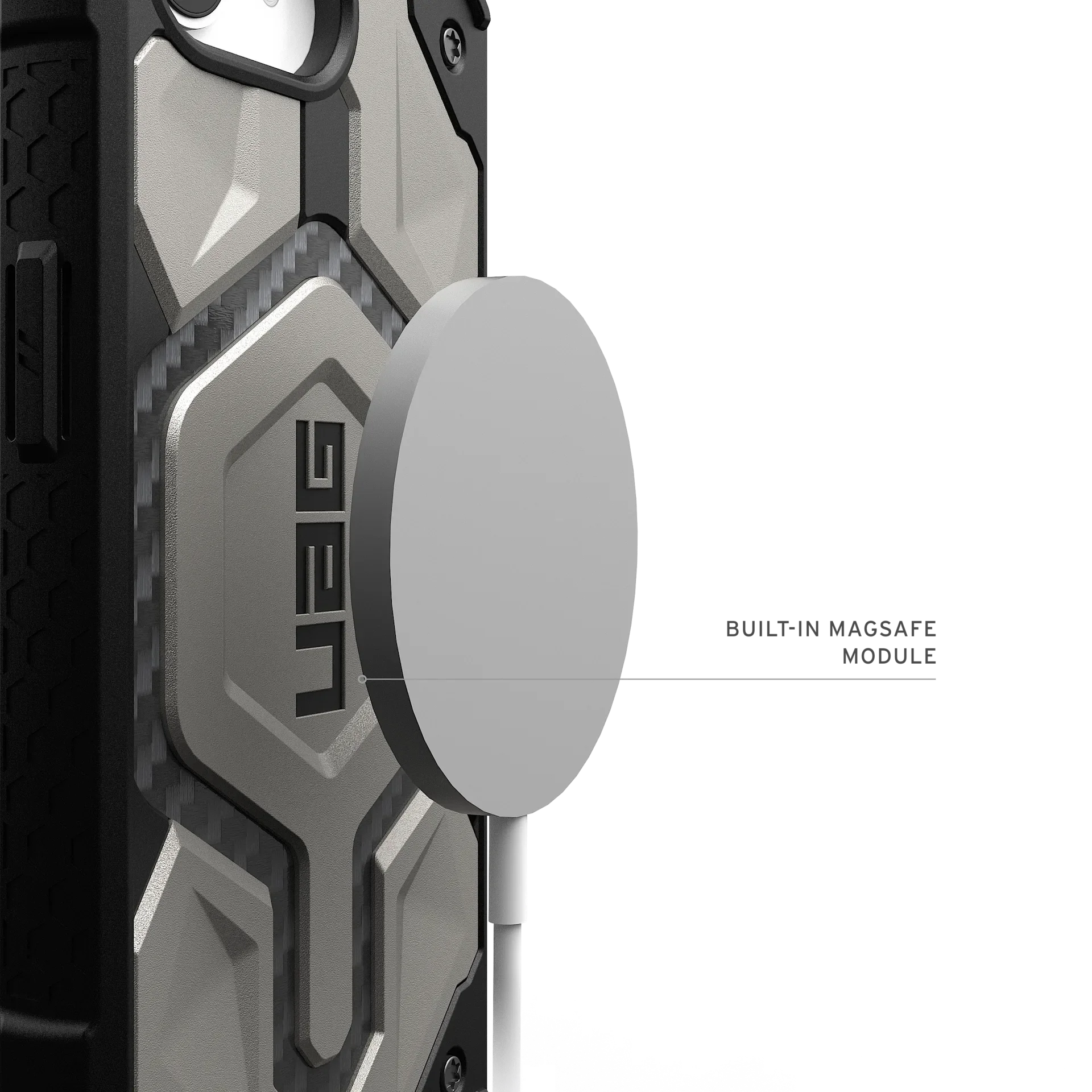 UAG Monarch Pro Rugged Case iPhone 17e / 16e 6.1 - Titanium - Image 2