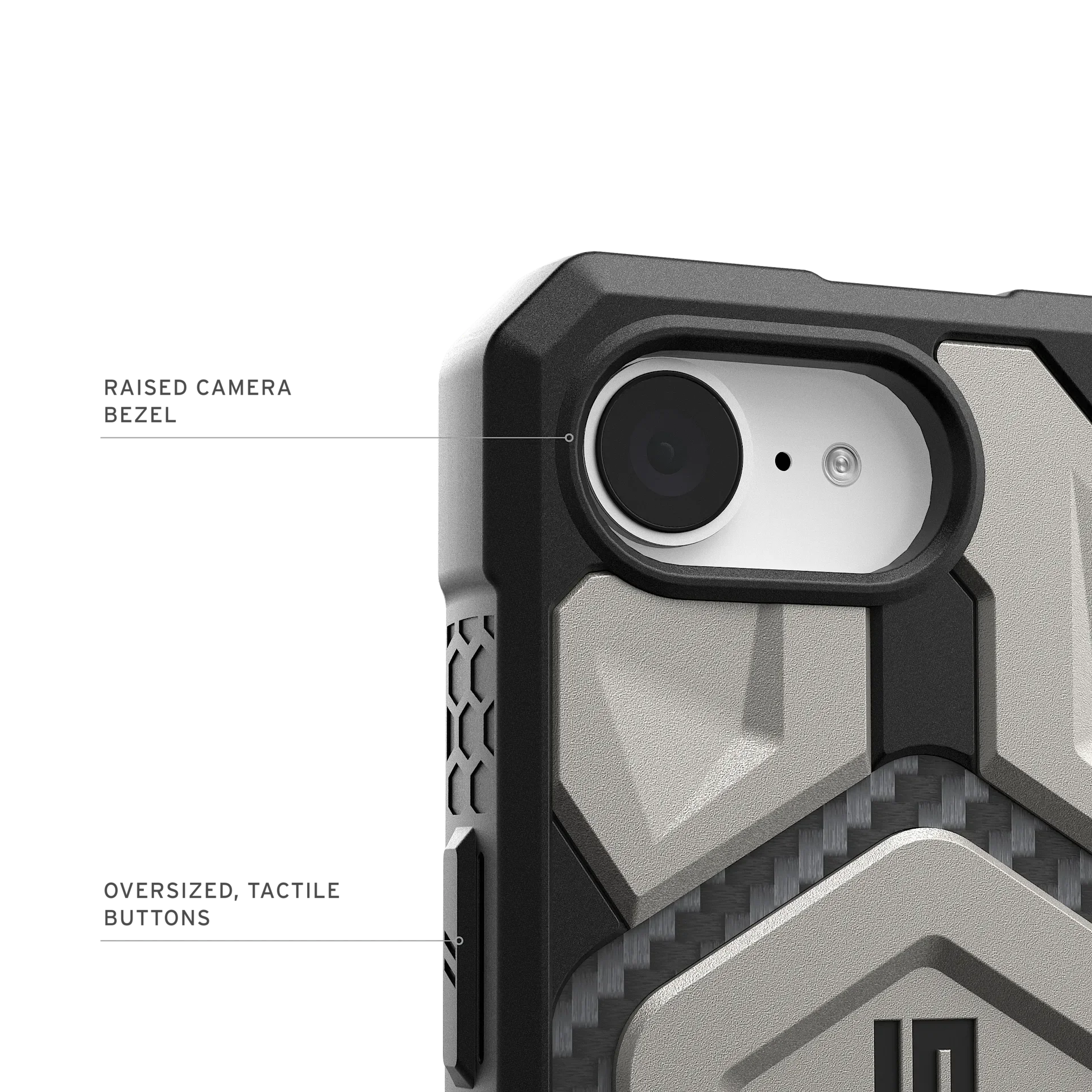 UAG Monarch Pro Rugged Case iPhone 17e / 16e 6.1 - Titanium - Image 3