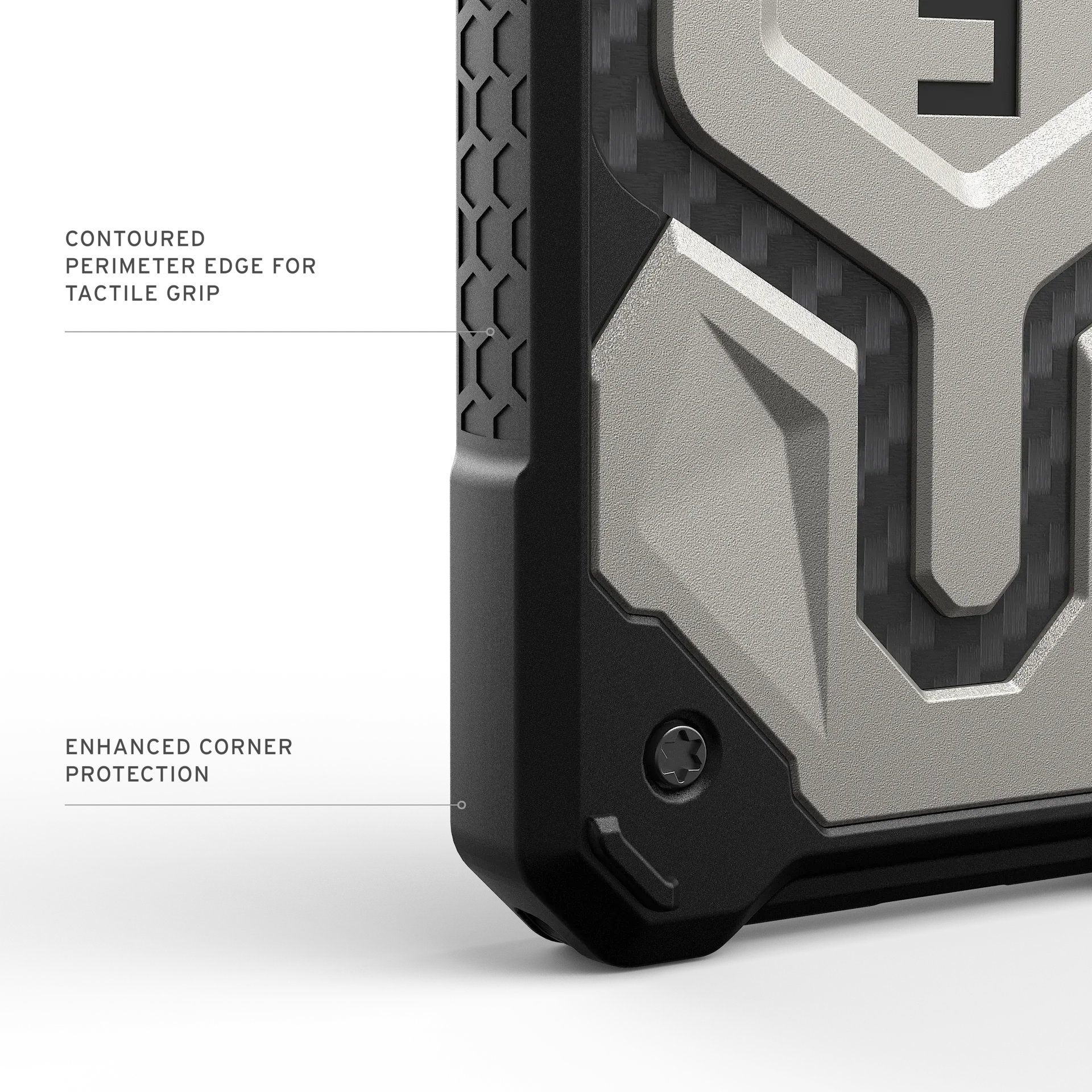 UAG Monarch Pro Rugged Case iPhone 17e / 16e 6.1 - Titanium - Image 4