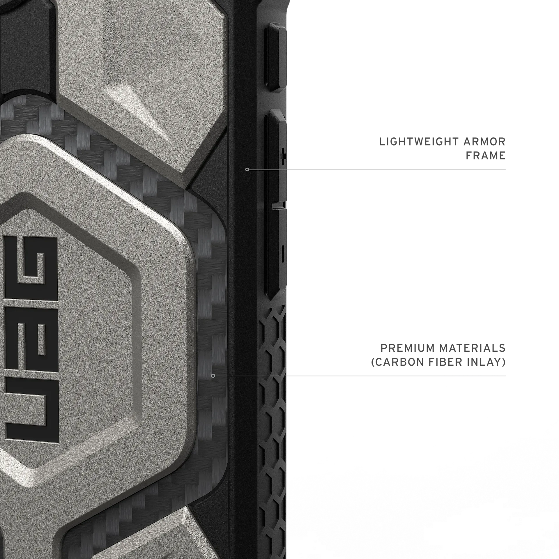 UAG Monarch Pro Rugged Case iPhone 17e / 16e 6.1 - Titanium - Image 5