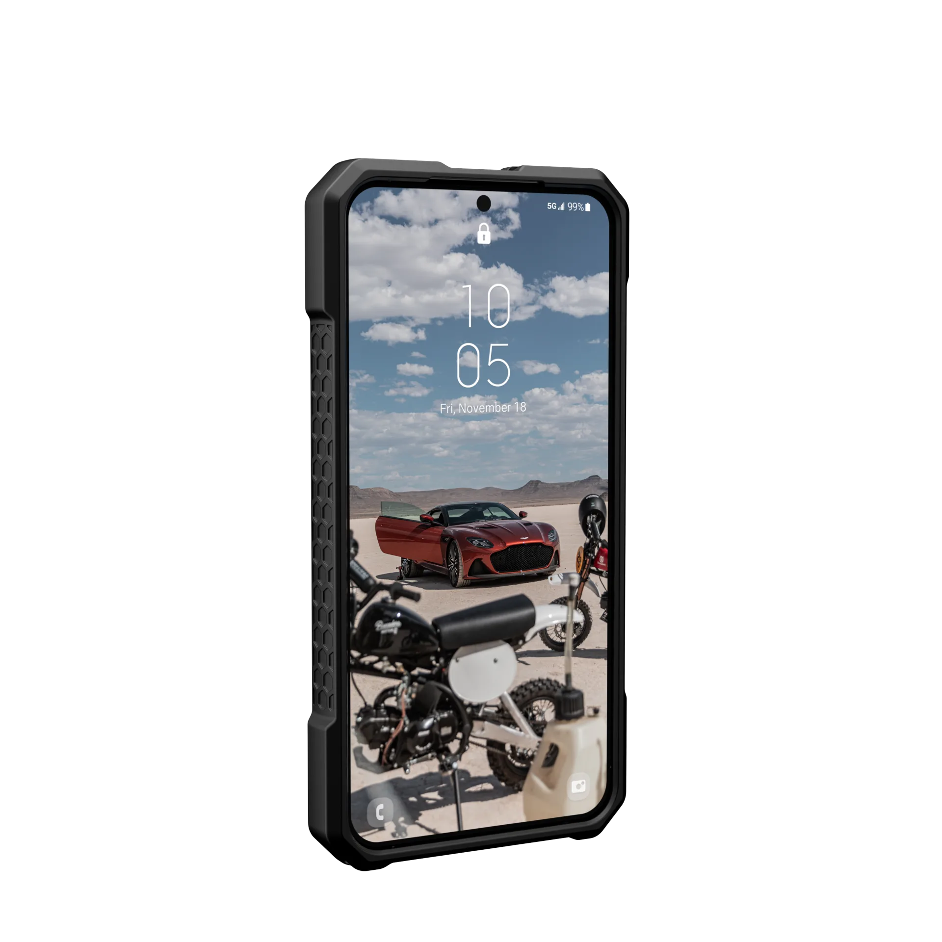 UAG Monarch Pro Rugged Case & Magnet Samsung S23 Standard 5G 6.1 - Carbon Fibre - Image 2