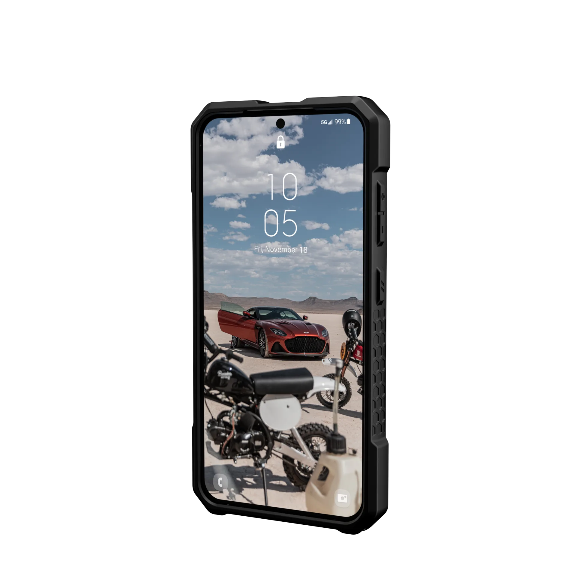 UAG Monarch Pro Rugged Case & Magnet Samsung S23 Standard 5G 6.1 - Carbon Fibre - Image 3