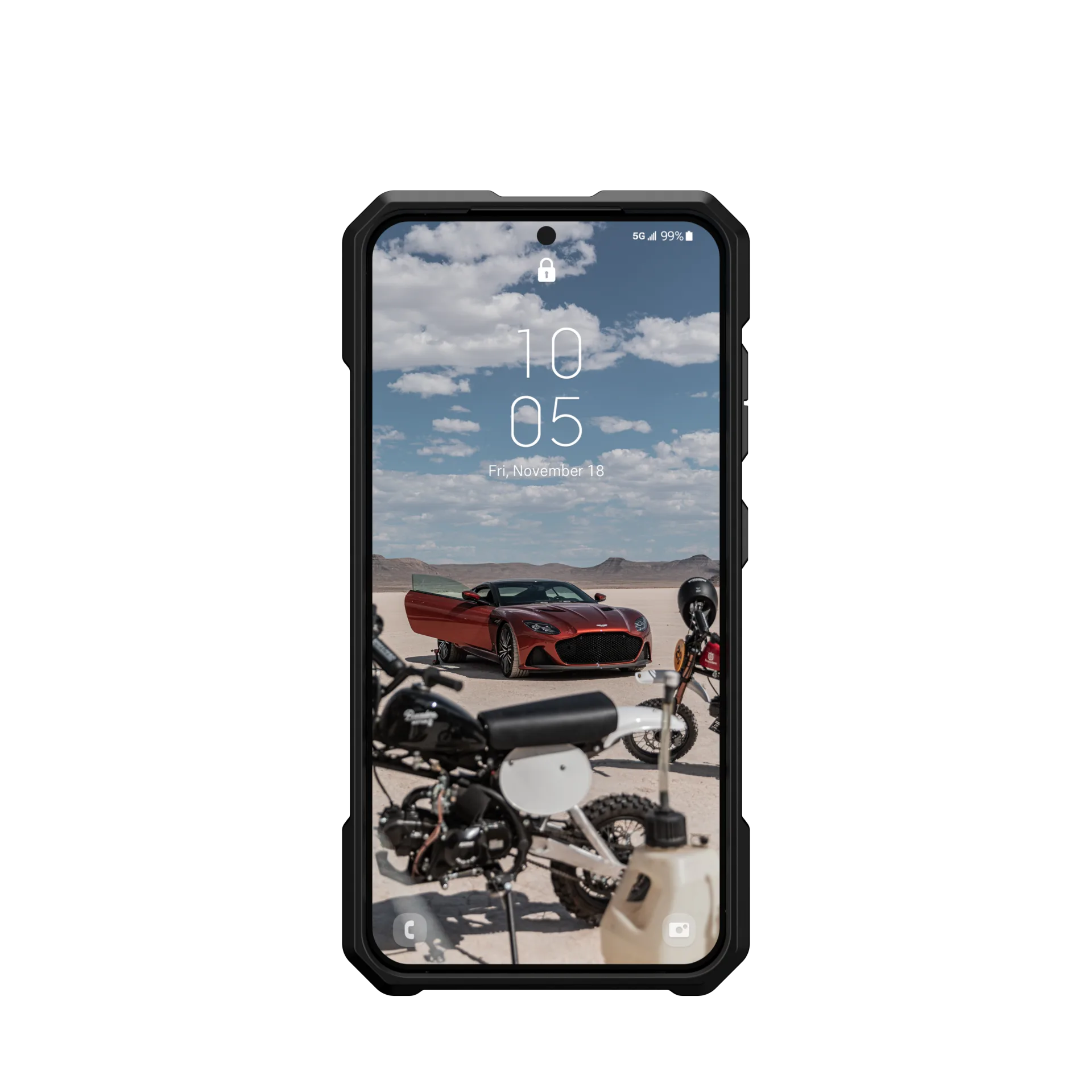 UAG Monarch Pro Rugged Case & Magnet Samsung S23 Standard 5G 6.1 - Carbon Fibre - Image 4