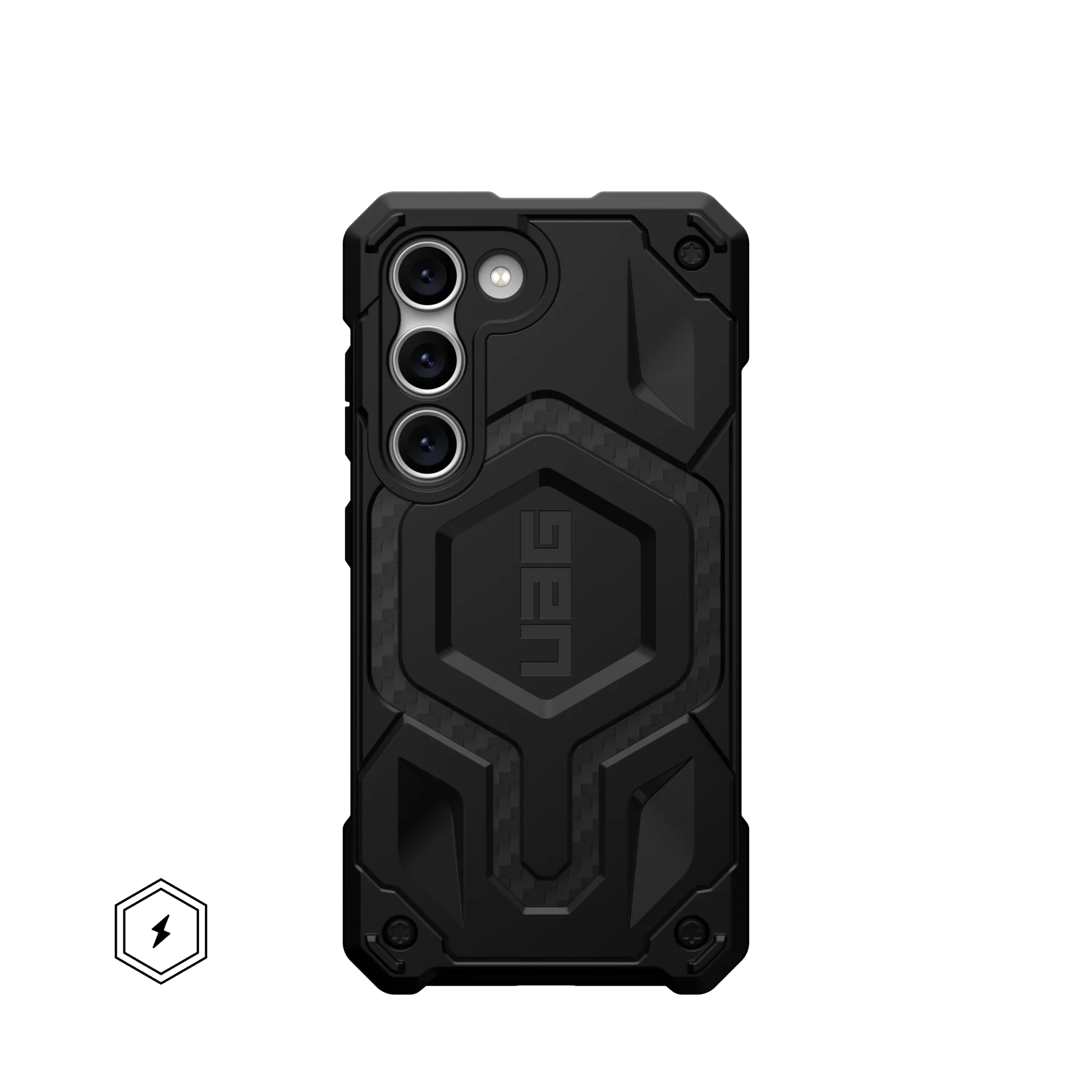 UAG Monarch Pro Rugged Case & Magnet Samsung S23 Standard 5G 6.1 - Carbon Fibre - Image 8