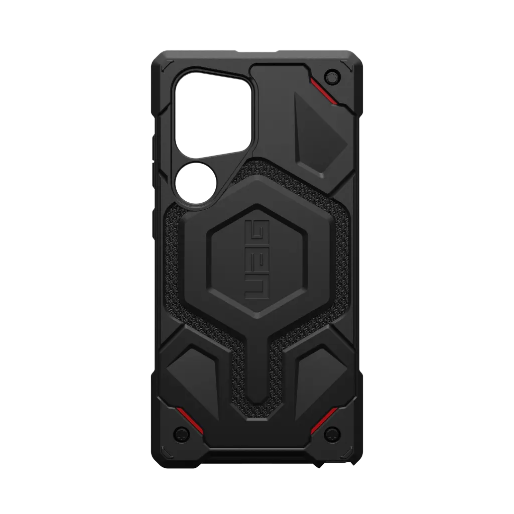 UAG Monarch Pro Rugged Case & Magnet Samsung S24 Ultra 5G 6.8 - Kevlar Black - Image 4