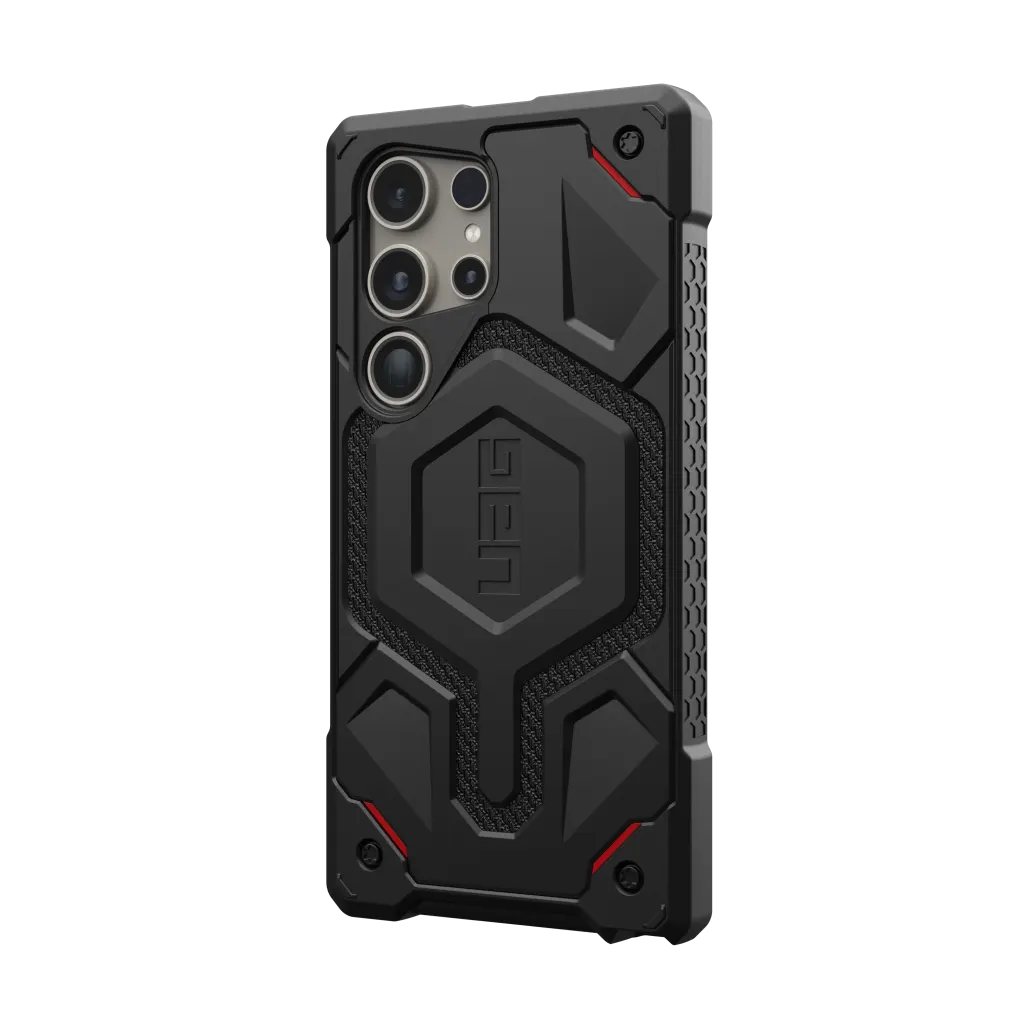 UAG Monarch Pro Rugged Case & Magnet Samsung S24 Ultra 5G 6.8 - Kevlar Black - Image 6