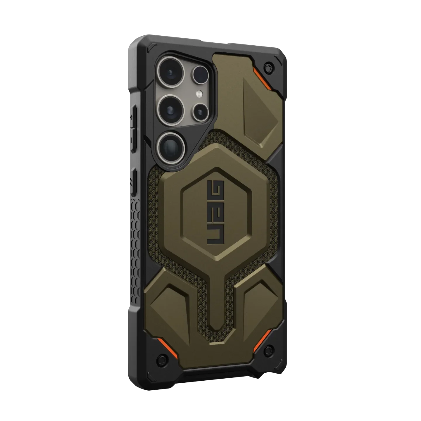 UAG Monarch Pro Rugged Case & Magnet Samsung S24 Ultra 5G 6.8 - Kevlar Green - Image 2