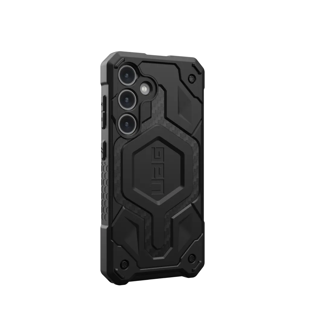 UAG Monarch Pro Rugged Case & Magnet Samsung S24 Plus 5G 6.7 - Carbon Fibre - Image 3