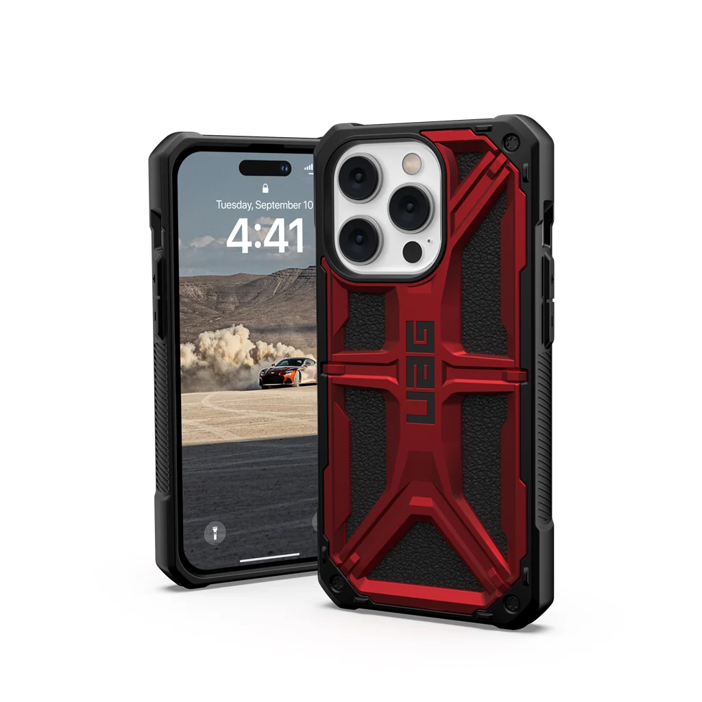 UAG Monarch Rugged Tough Case iPhone 14 Pro 6.1 Crimson Red - Image 7