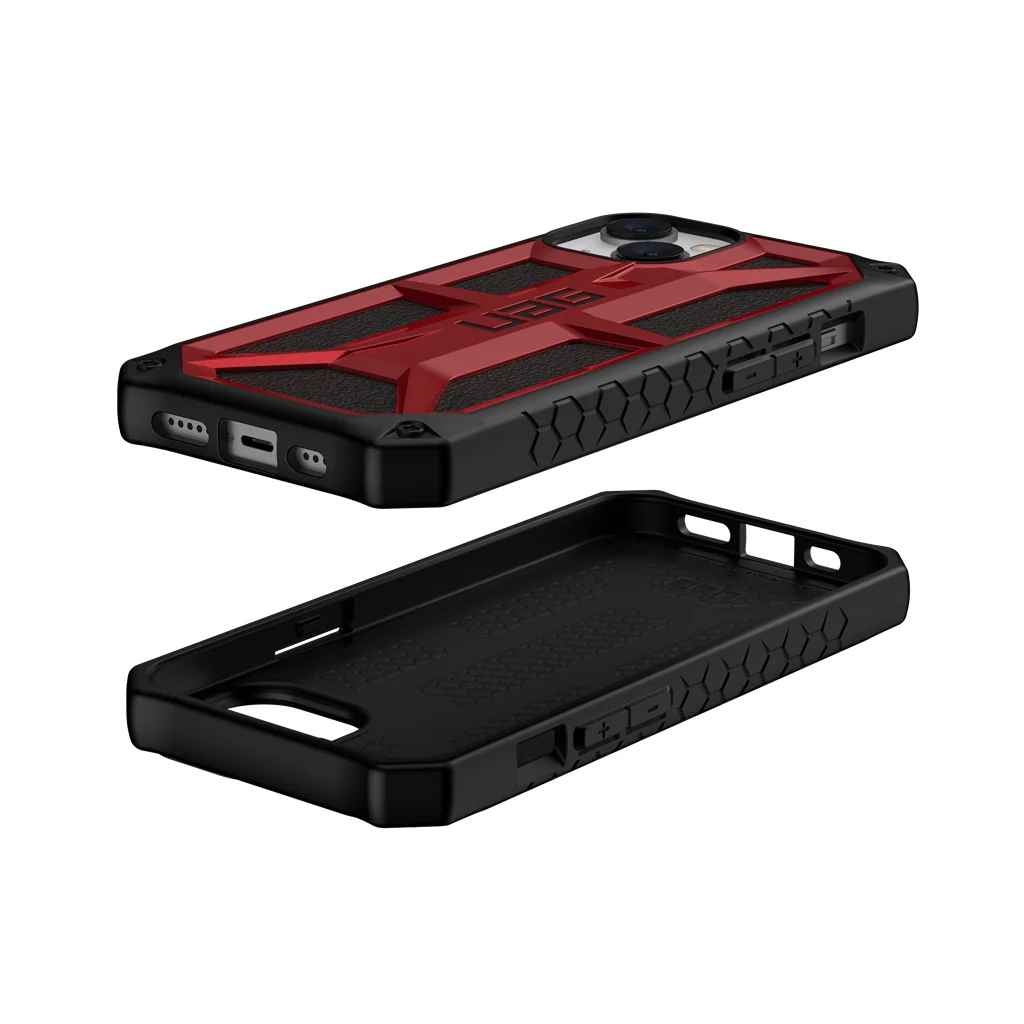 UAG Monarch Rugged Tough Case iPhone 14 / 13 Standard 6.1 Crimson Red - Image 4