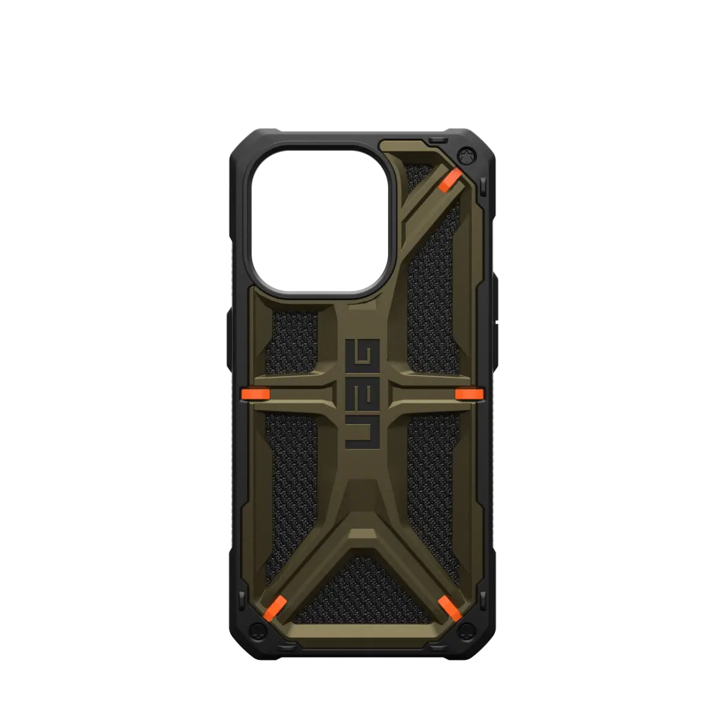 UAG Monarch Rugged Tough Case iPhone 15 Pro 6.1 Kevlar Green - Image 4