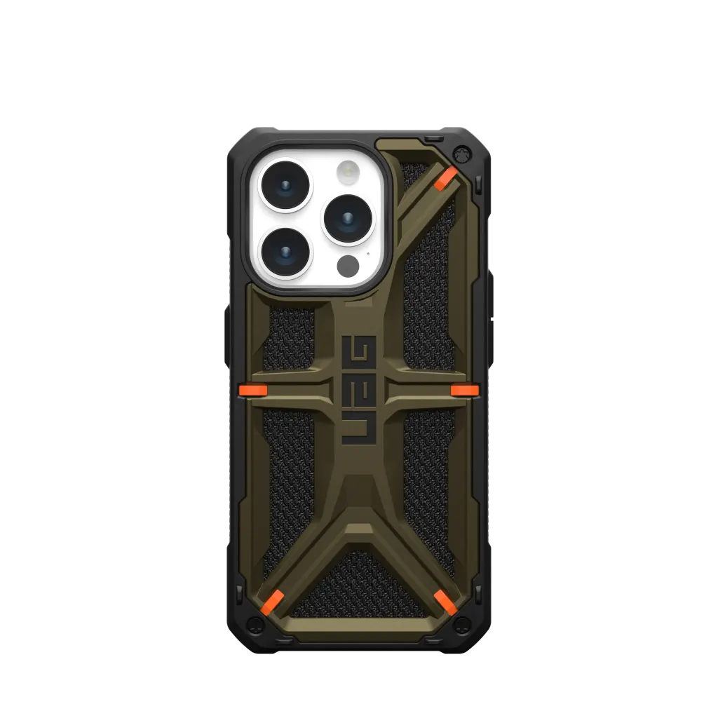 UAG Monarch Rugged Tough Case iPhone 15 Pro Max 6.7 Kevlar Green - Image 6