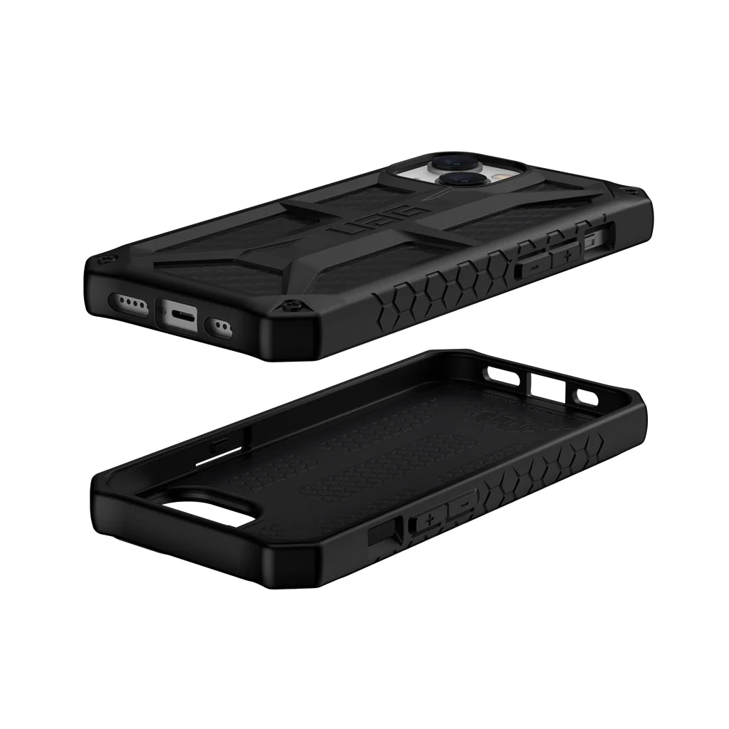 UAG Monarch Rugged Tough Case iPhone 17e / 16e / 15 / 14 / 13 Standard 6.1- Carbon Fiber - Image 2