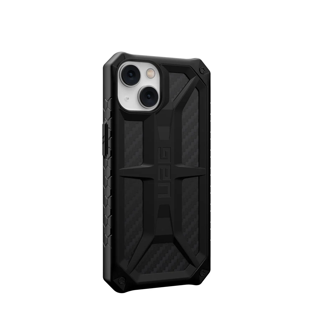 UAG Monarch Rugged Tough Case iPhone 17e / 16e / 15 / 14 / 13 Standard 6.1- Carbon Fiber - Image 3