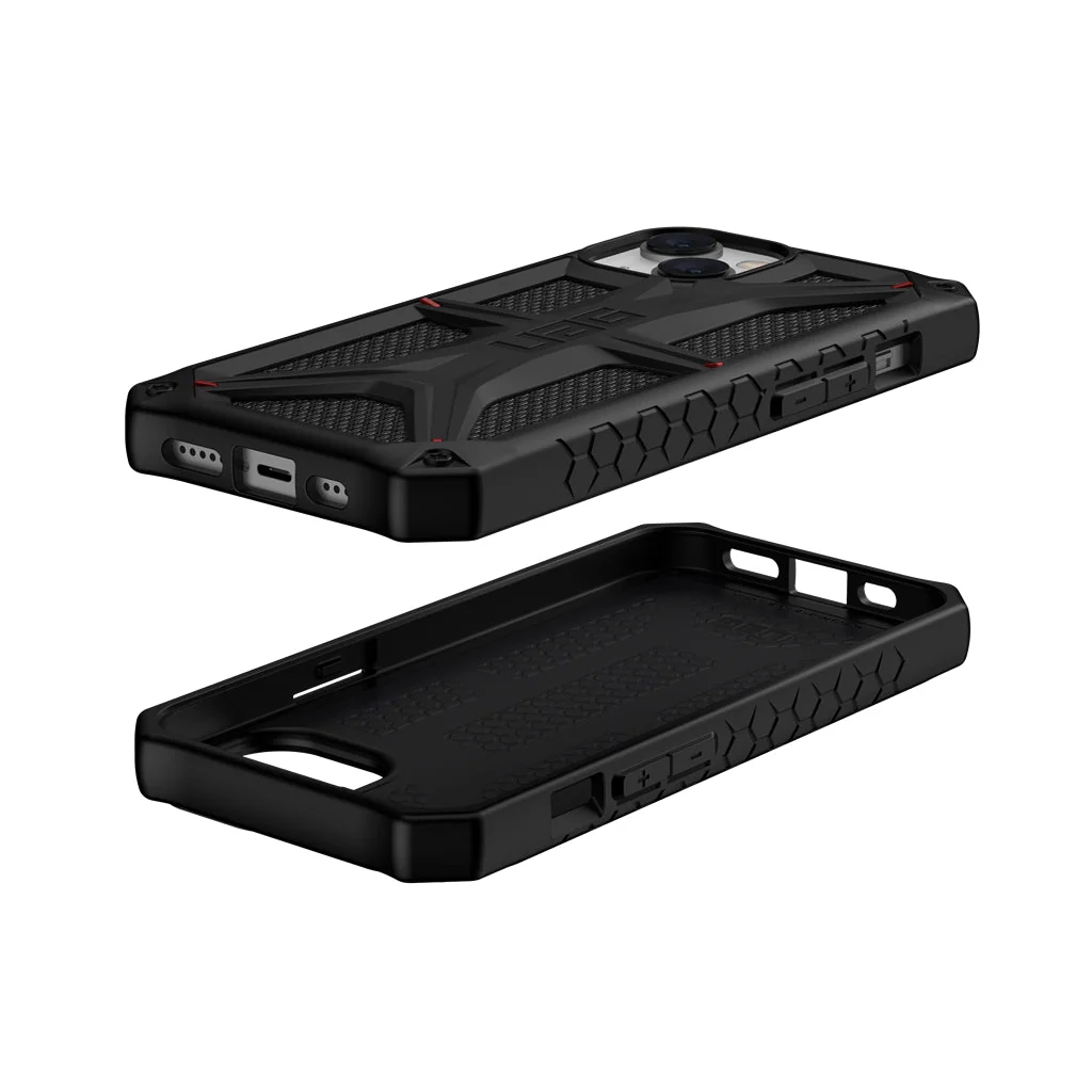 UAG Monarch Rugged Tough Case iPhone 17e / 16e / 15 / 14 / 13 Standard 6.1 - Kevlar Black - Image 6