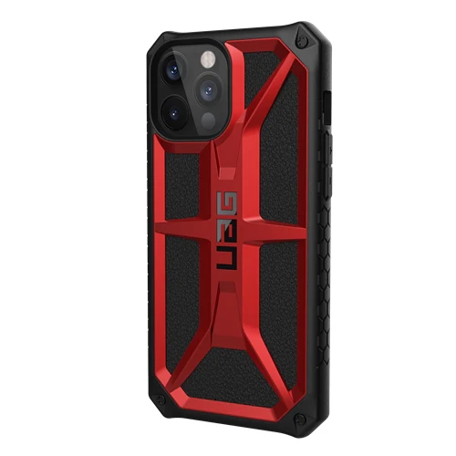 UAG Monarch Tough and Rugged Case iPhone 12 Pro Max 6.7 inch - Crimson Red - Image 3
