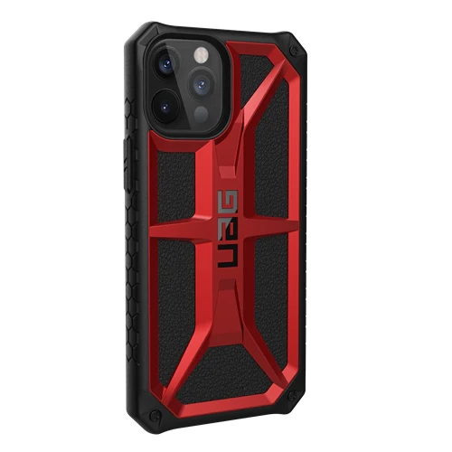 UAG Monarch Tough and Rugged Case iPhone 12 Pro Max 6.7 inch - Crimson Red - Image 4