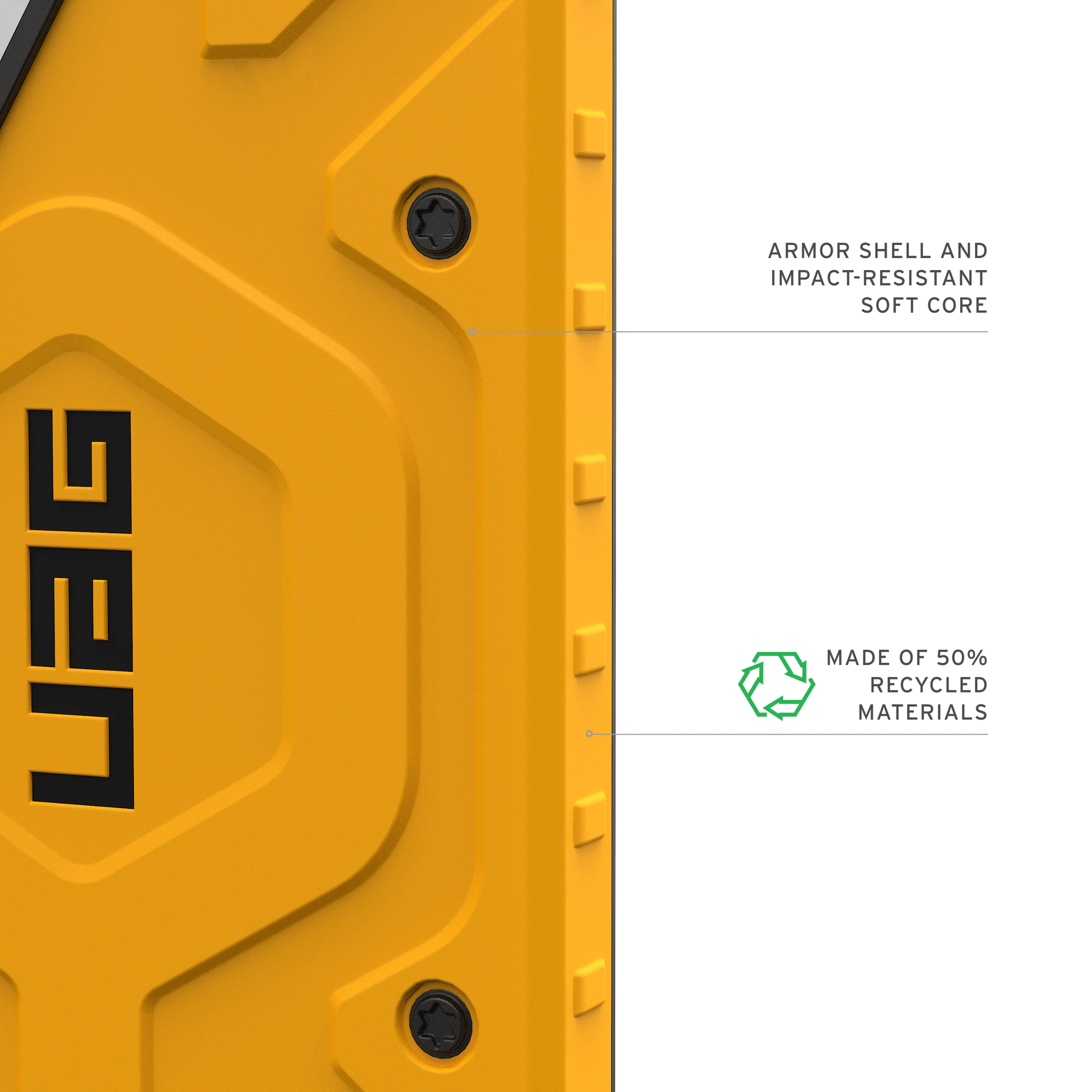UAG Pathfinder Case with Magnets for Samsung Galaxy S26 Ultra - Heritage Yellow - Image 3