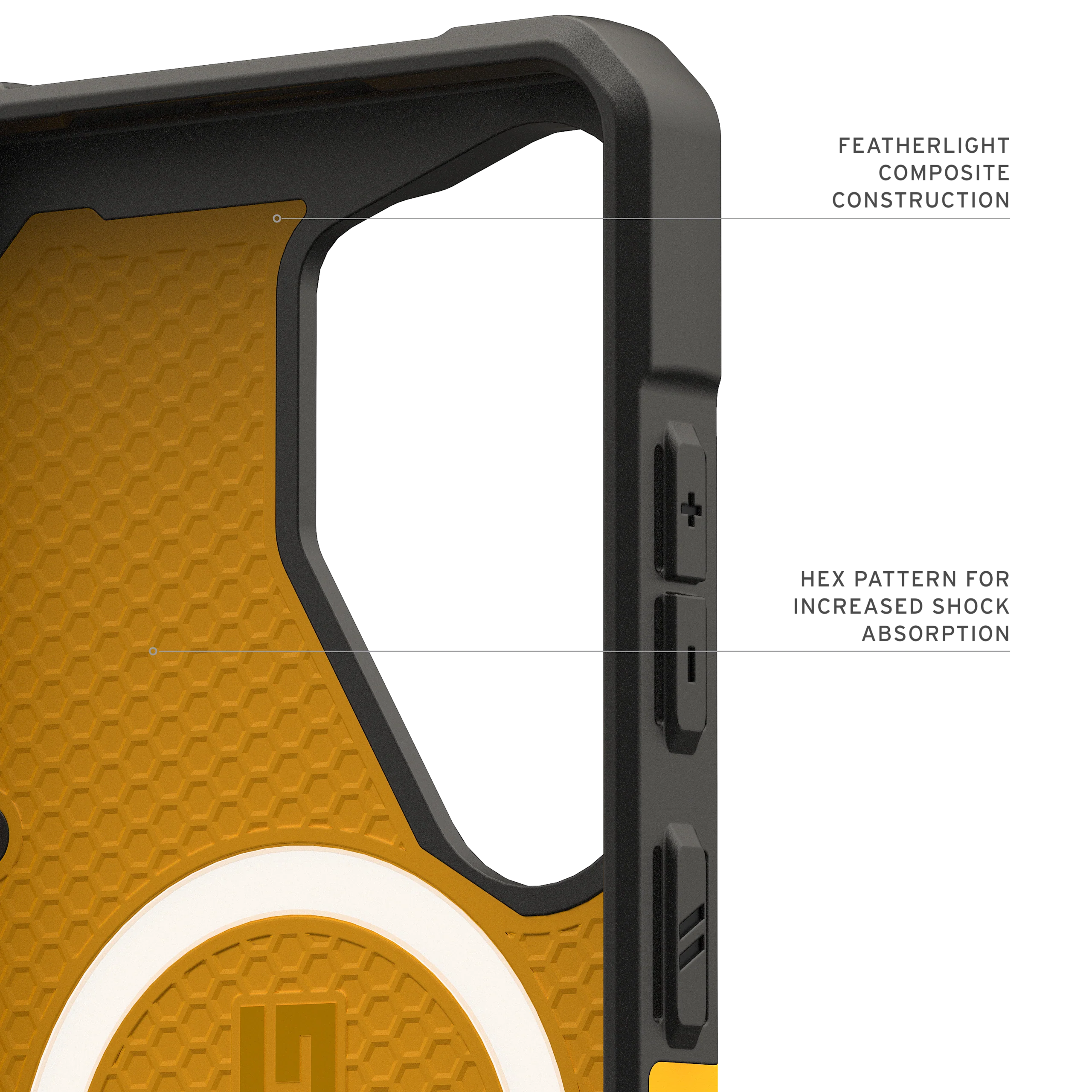 UAG Pathfinder Case with Magnets for Samsung Galaxy S26 Ultra - Heritage Yellow - Image 5