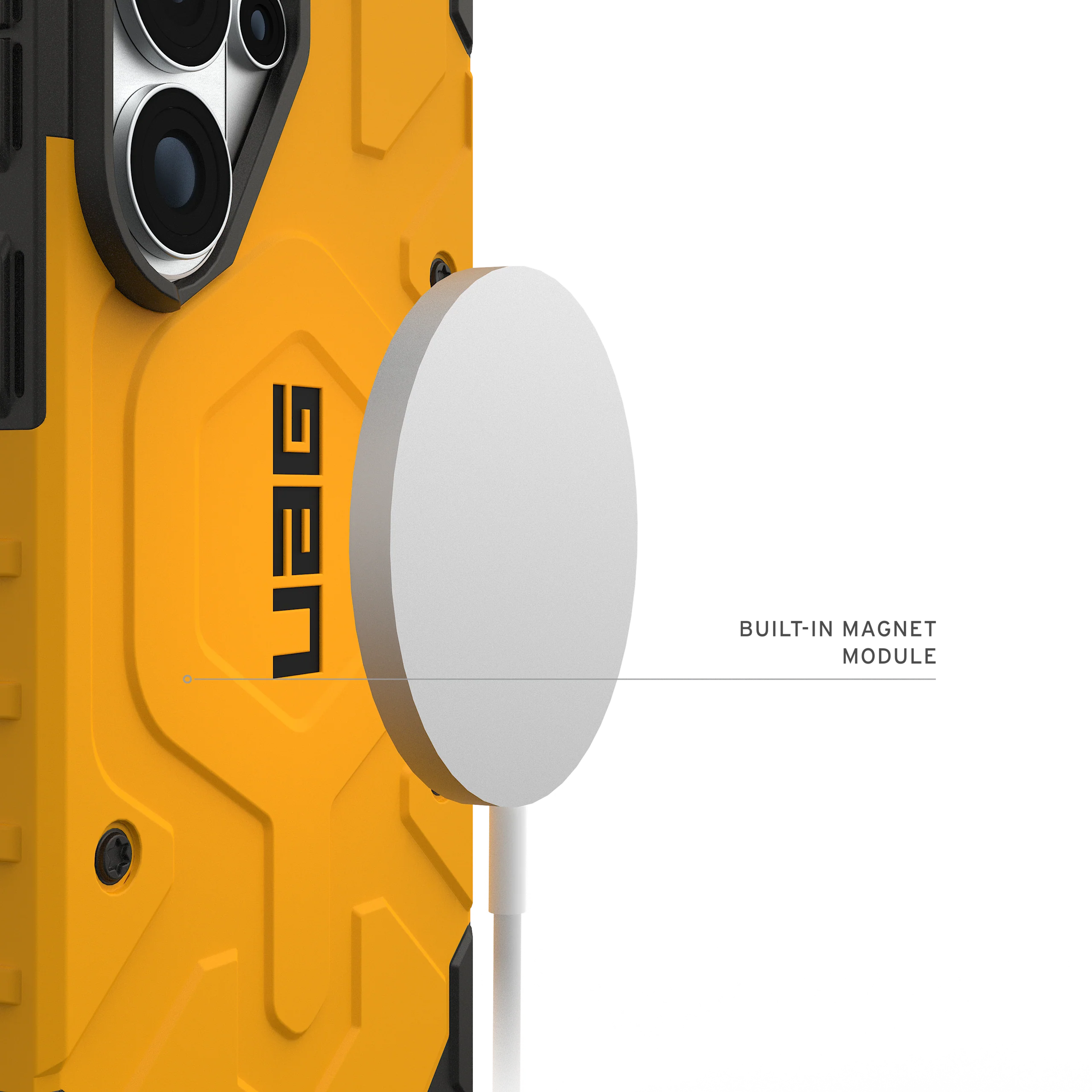 UAG Pathfinder Case with Magnets for Samsung Galaxy S26 Ultra - Heritage Yellow - Image 7