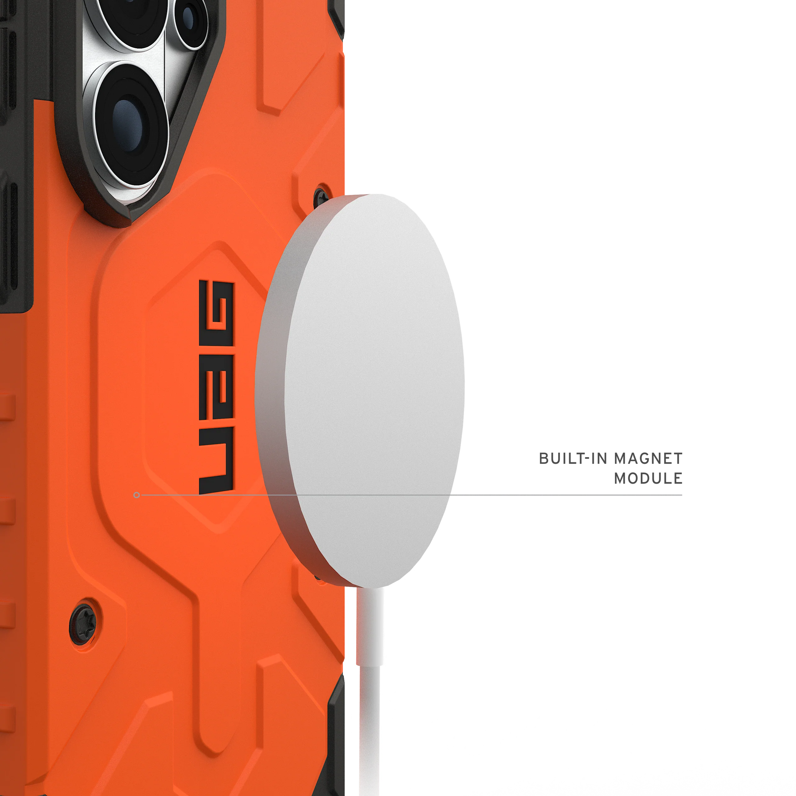UAG Pathfinder Case with Magnets for Samsung Galaxy S26 Ultra - Orange - Image 2