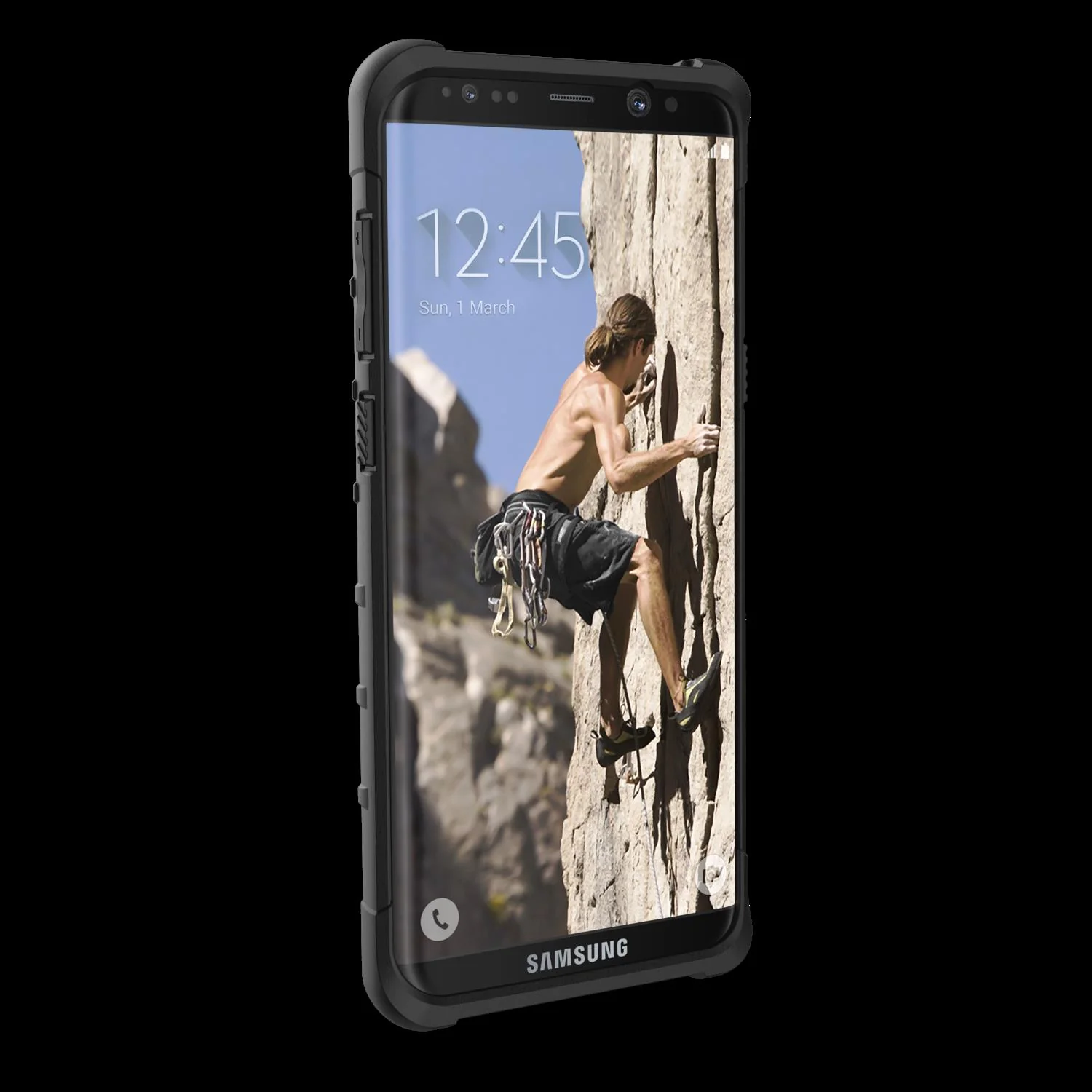 UAG Pathfinder Lightweight Slim Impact Resistant Case For Galaxy S8 Plus - Black - Image 5