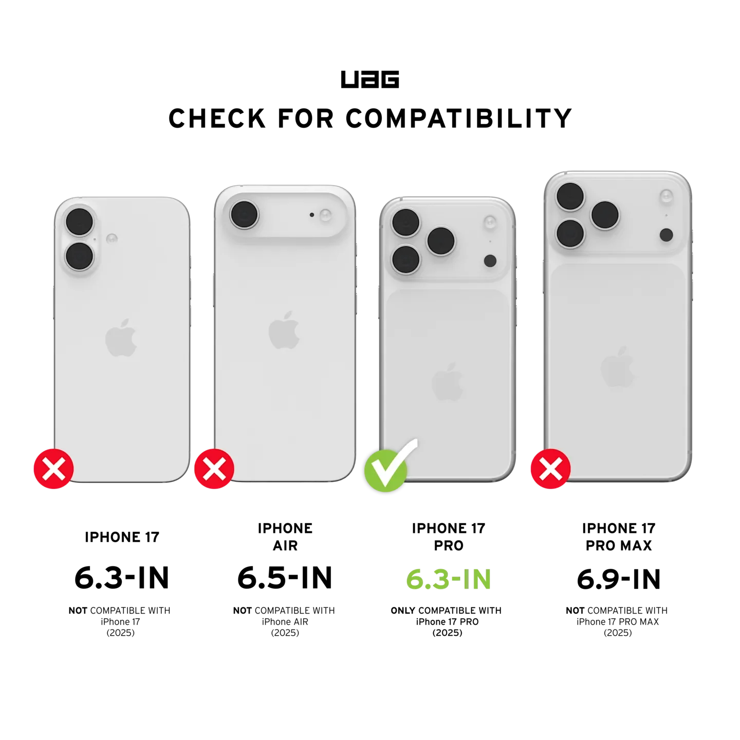 UAG Pathfinder MagSafe Case for iPhone 17 Pro – Black - Image 5