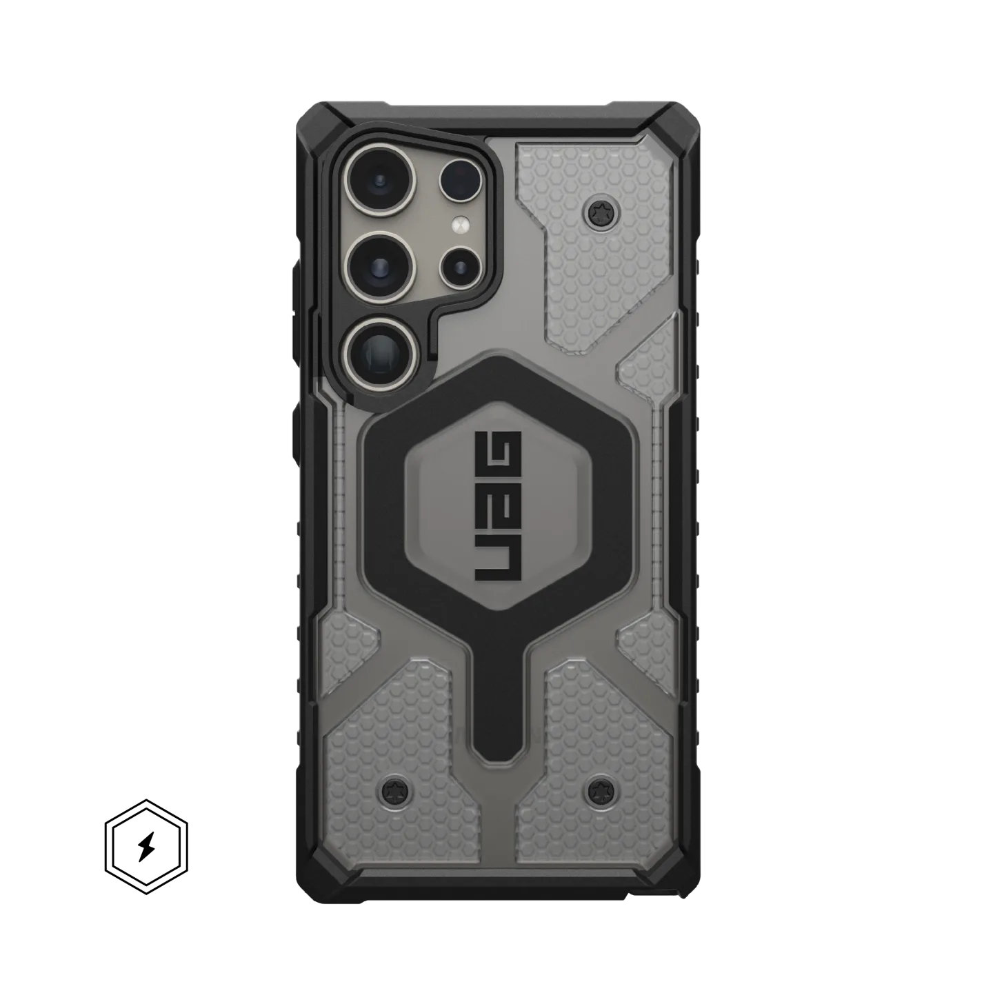 UAG Pathfinder Magsafe Rugged Case Samsung S24 Ultra 5G 6.8 - Clear Ice - Image 5