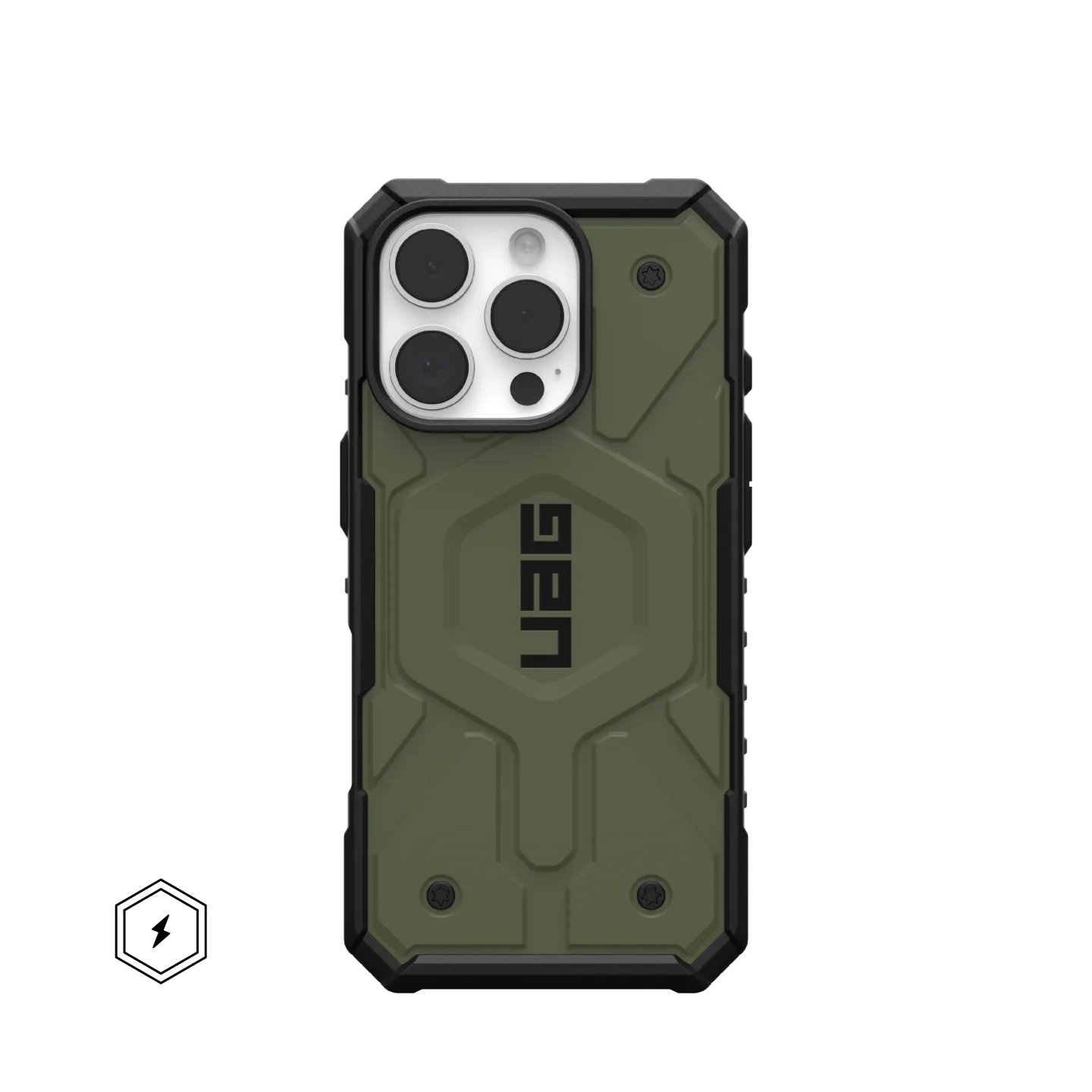 UAG Pathfinder Rugged & Light iPhone 16 Pro 6.3 Case & MagSafe - Olive - Image 6