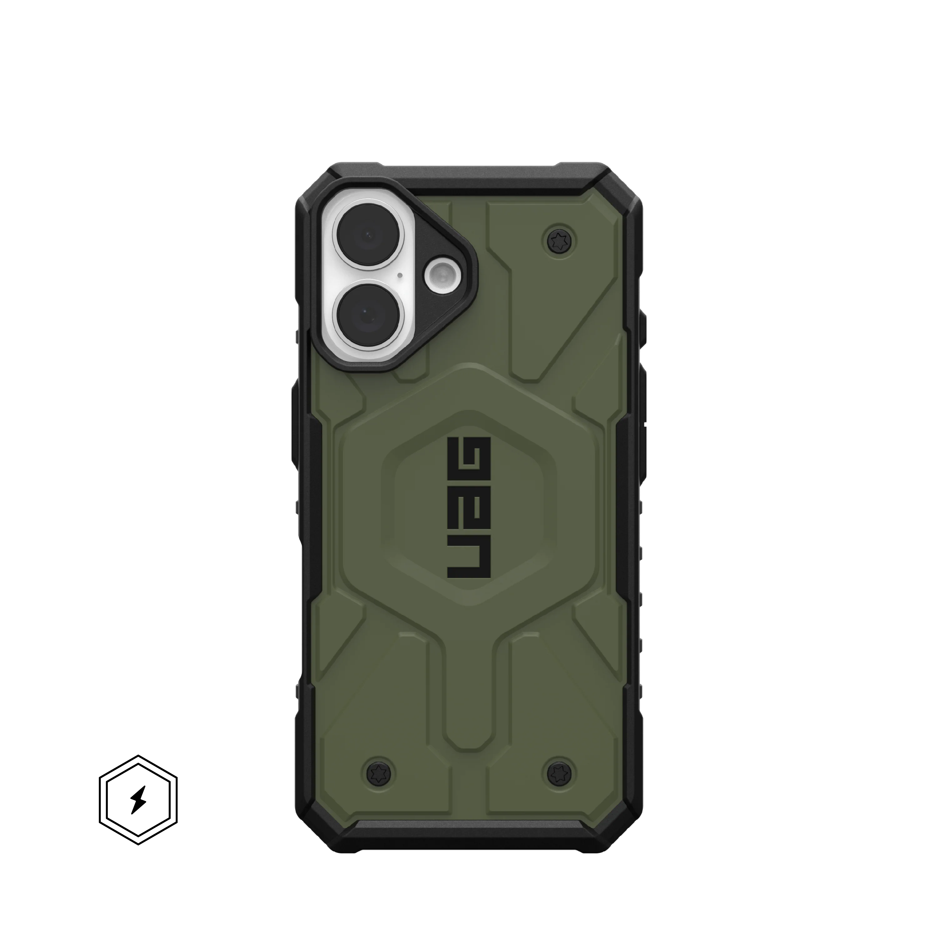 UAG Pathfinder Rugged & Light iPhone 16 Standard 6.1 Case & MagSafe - Olive - Image 4