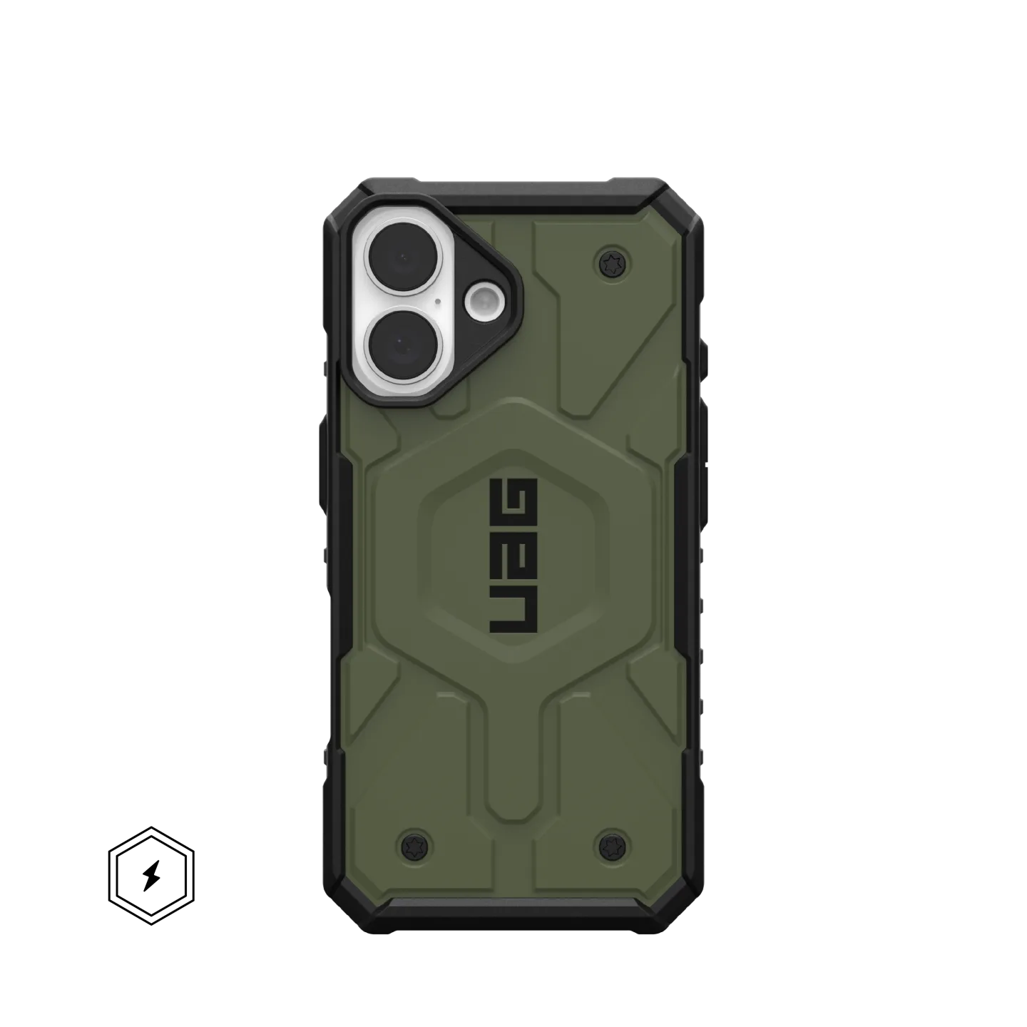 UAG Pathfinder Rugged & Light iPhone 16 Standard 6.1 Case & MagSafe - Olive - Image 6