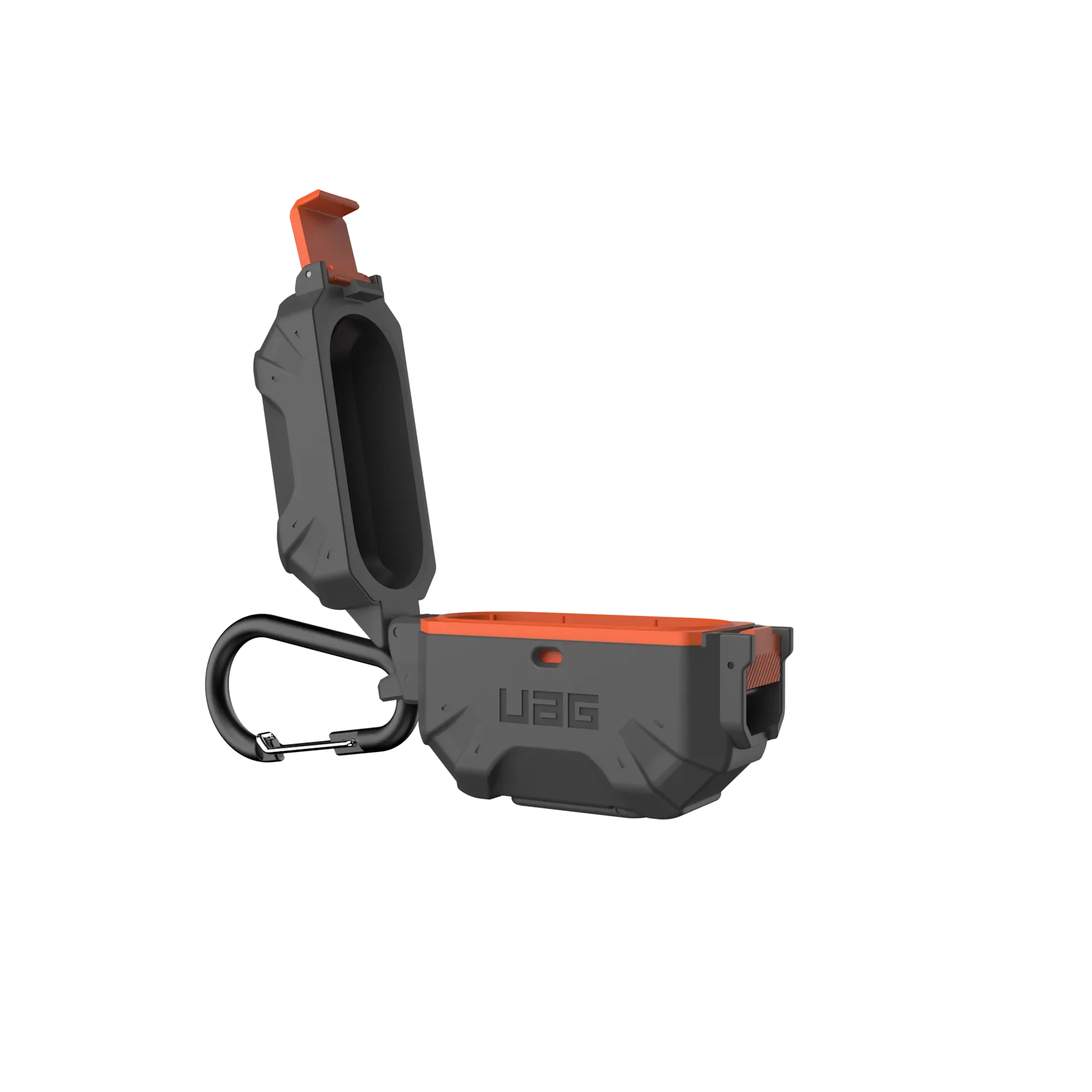 UAG Pathfinder Waterproof Hard Case AirPods 3rd Gen - Silver/Orange - Image 12
